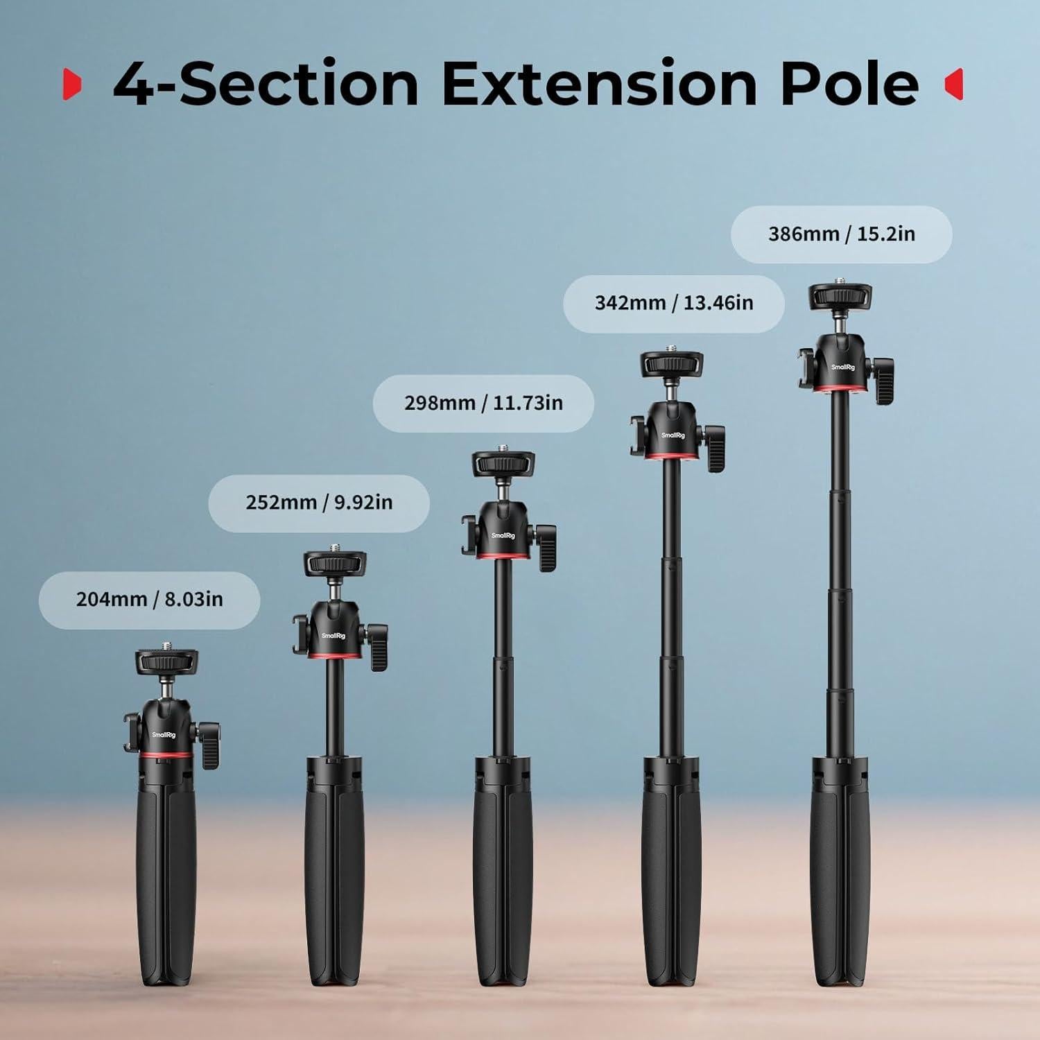 Trípode Mini Extensible SmallRig 5285 para Cámara y Smartphone