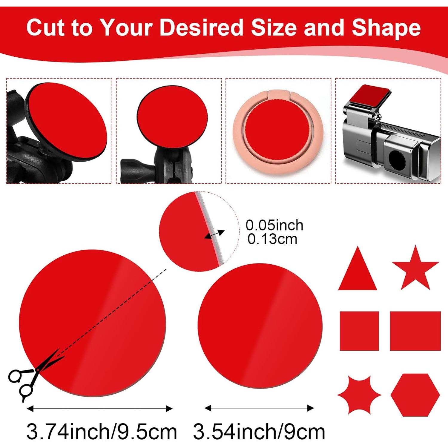 Almohadillas Adhesivas para Soporte de Coche Bremorou 90mm 95mm