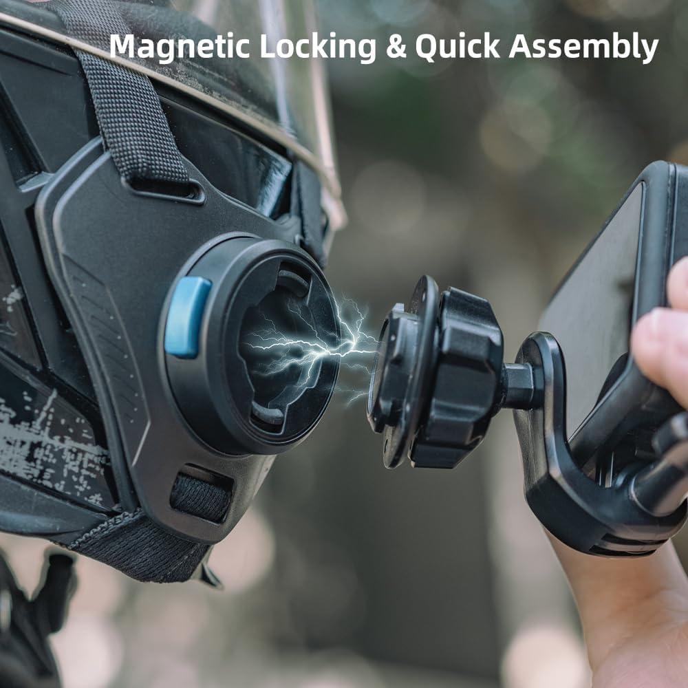 Soporte Magnético para Casco de Motocicleta SUREWO para GoPro