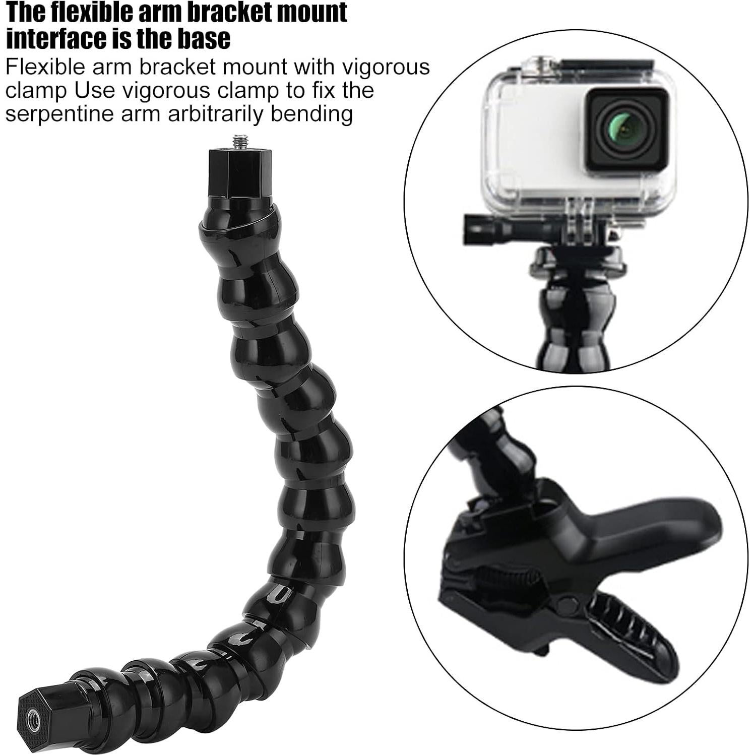 Monopod Flexible Acouto 12 Secciones ABS Soporte Universal