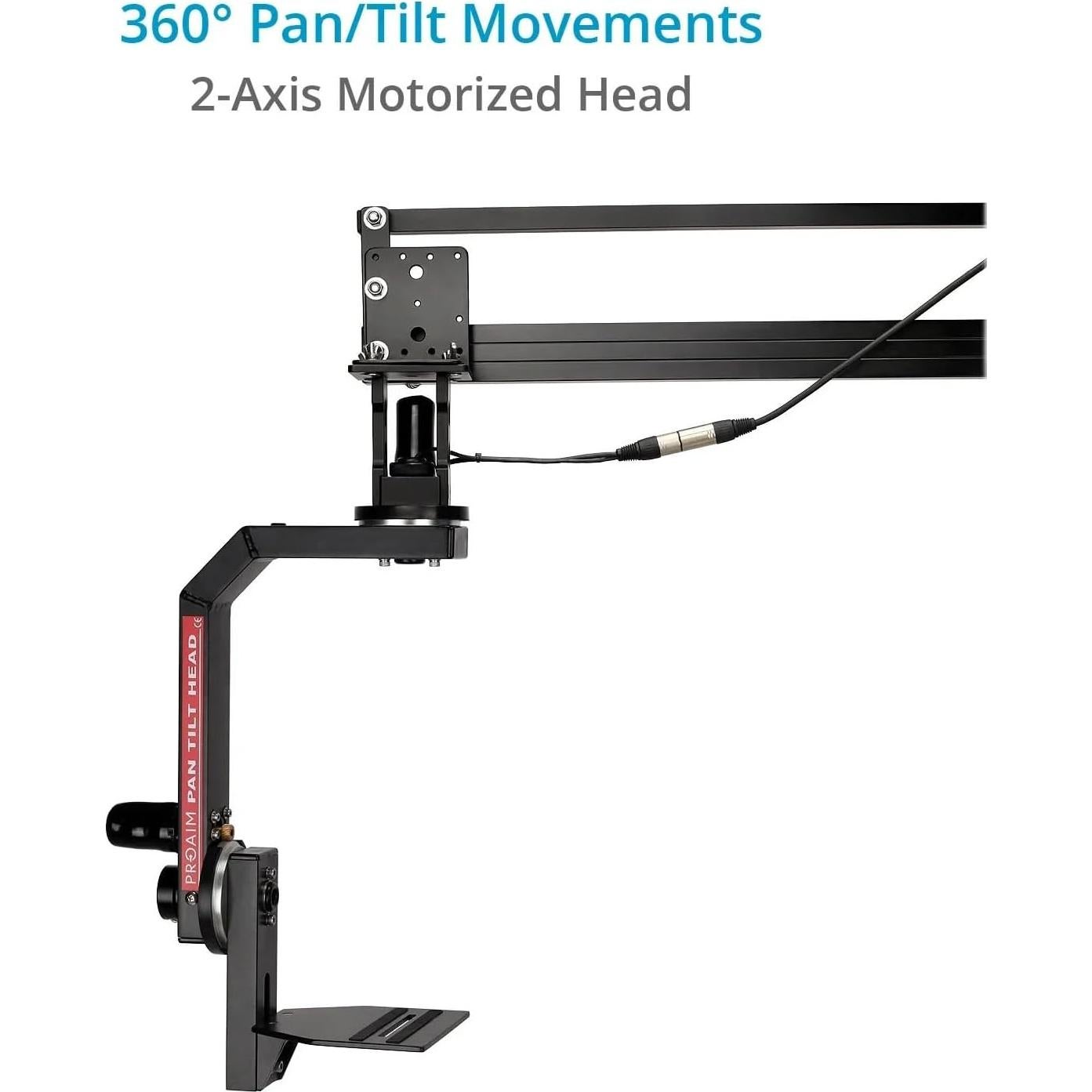 Cabezal Motorizado PROAIM PT-SR 2 Ejes Pan-Tilt 360° 7.5kg