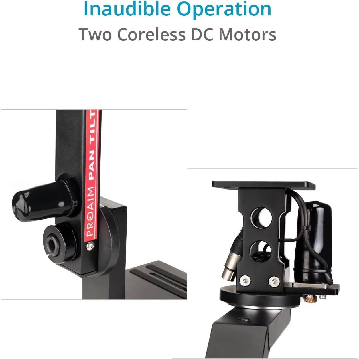 Cabezal Motorizado PROAIM PT-SR 2 Ejes Pan-Tilt 360° 7.5kg