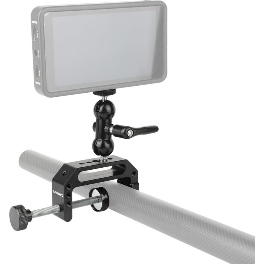 Abrazadera C CAMVATE con Mano de Bola Mini 1/4"-20 65mm