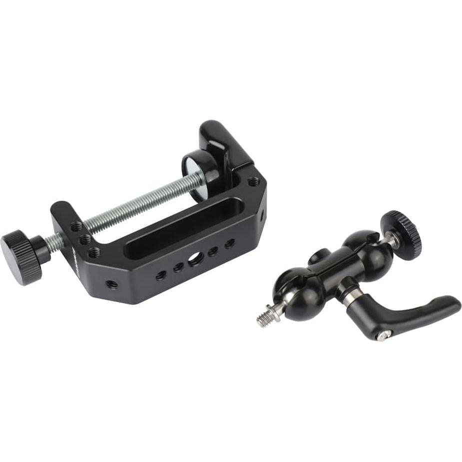 Abrazadera C CAMVATE con Mano de Bola Mini 1/4"-20 65mm