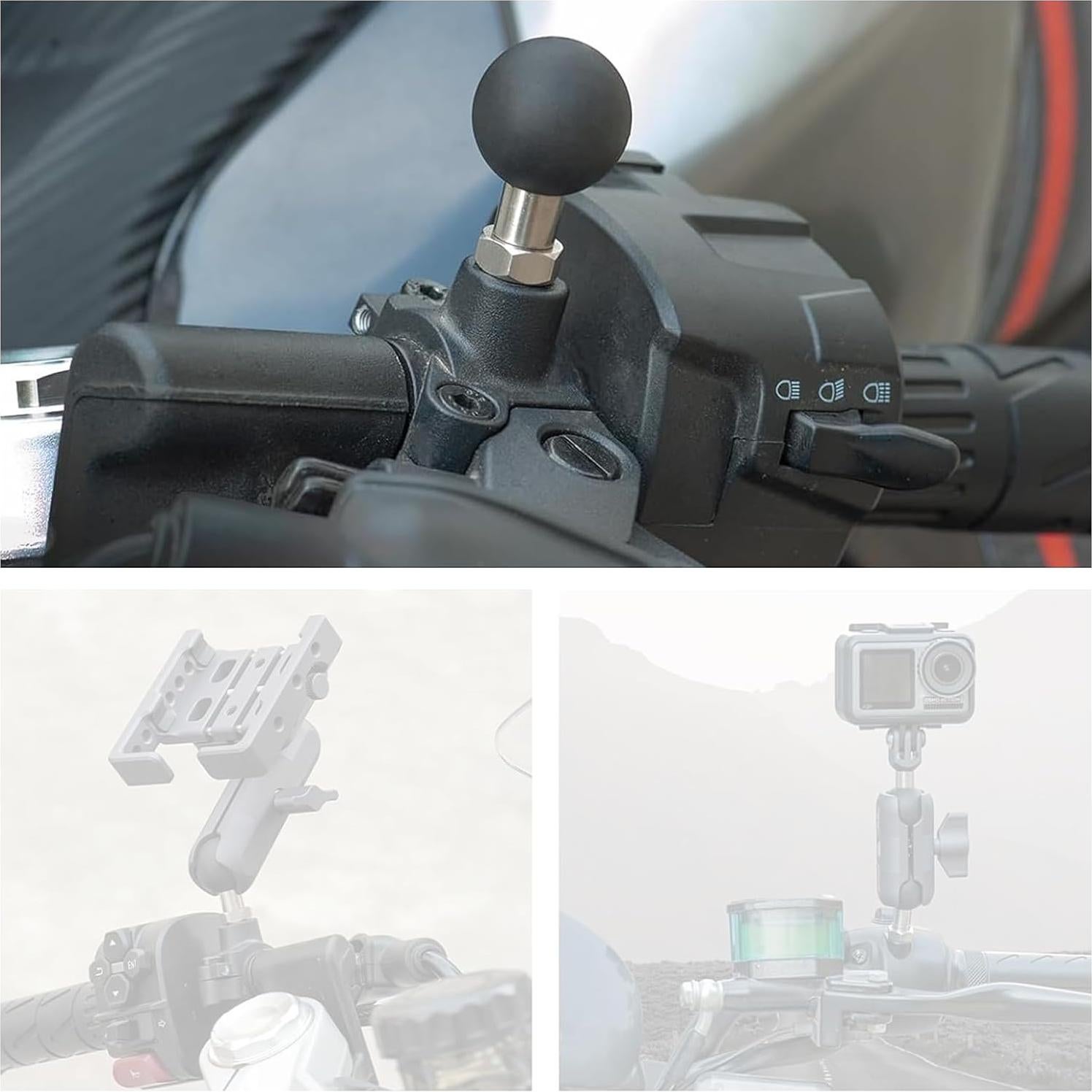 Adaptador de bola 1" YIMINGYINUO con poste roscado 1/4"-20