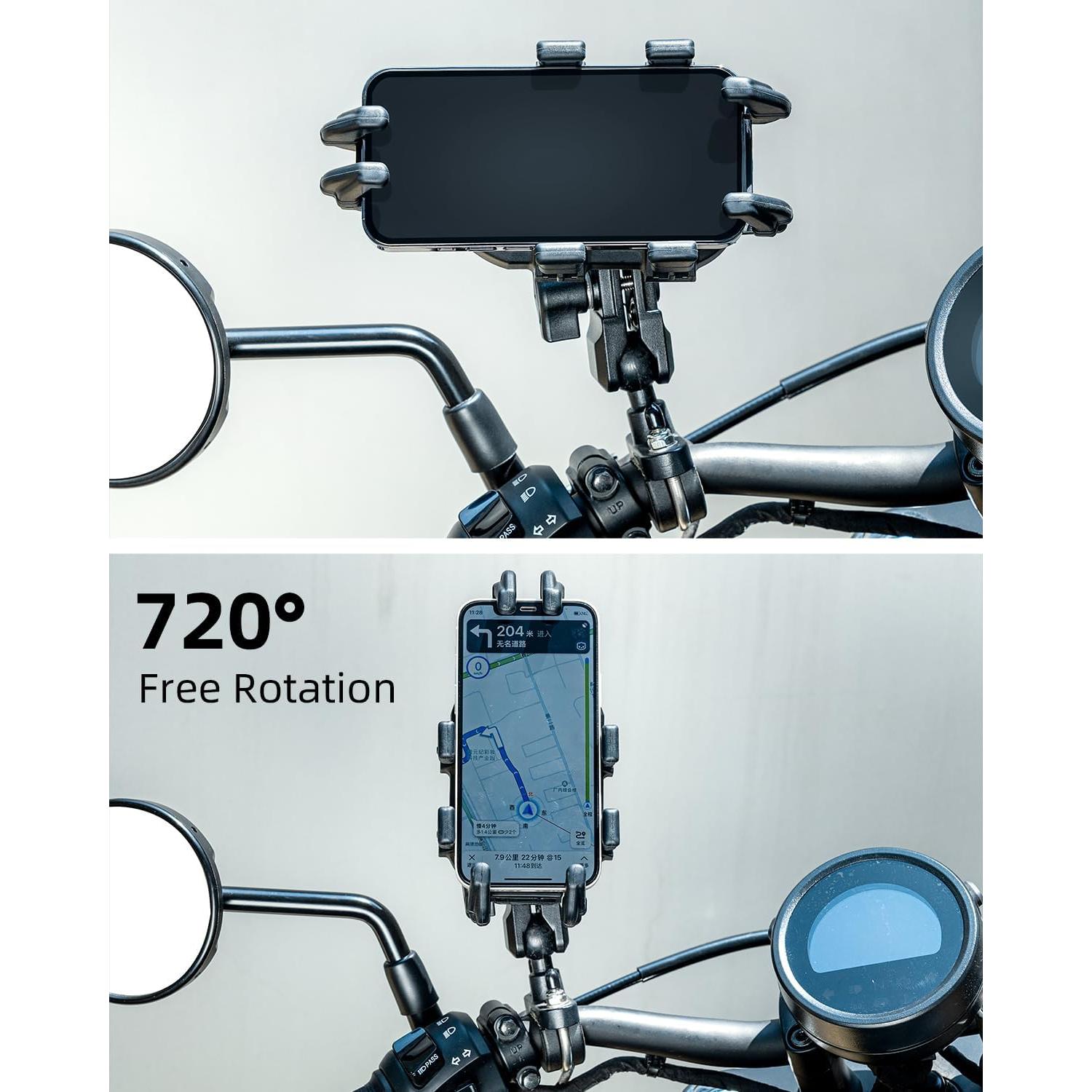 Soporte de Teléfono ROCKBROS para Bicicleta y Motocicleta 4.7-7.1"