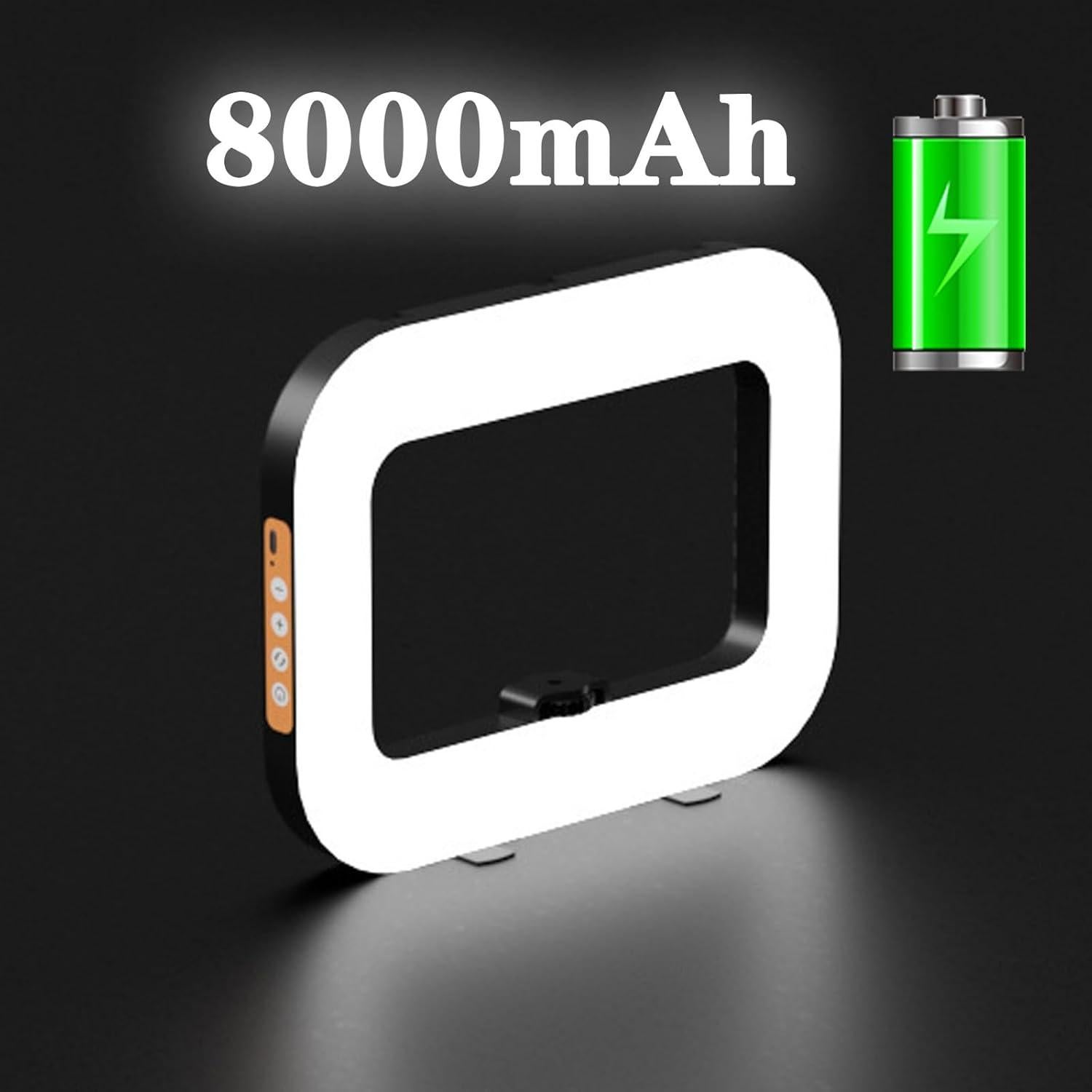 Anillo de Luz LED Portátil NANBEITONG con Batería 8000mAh