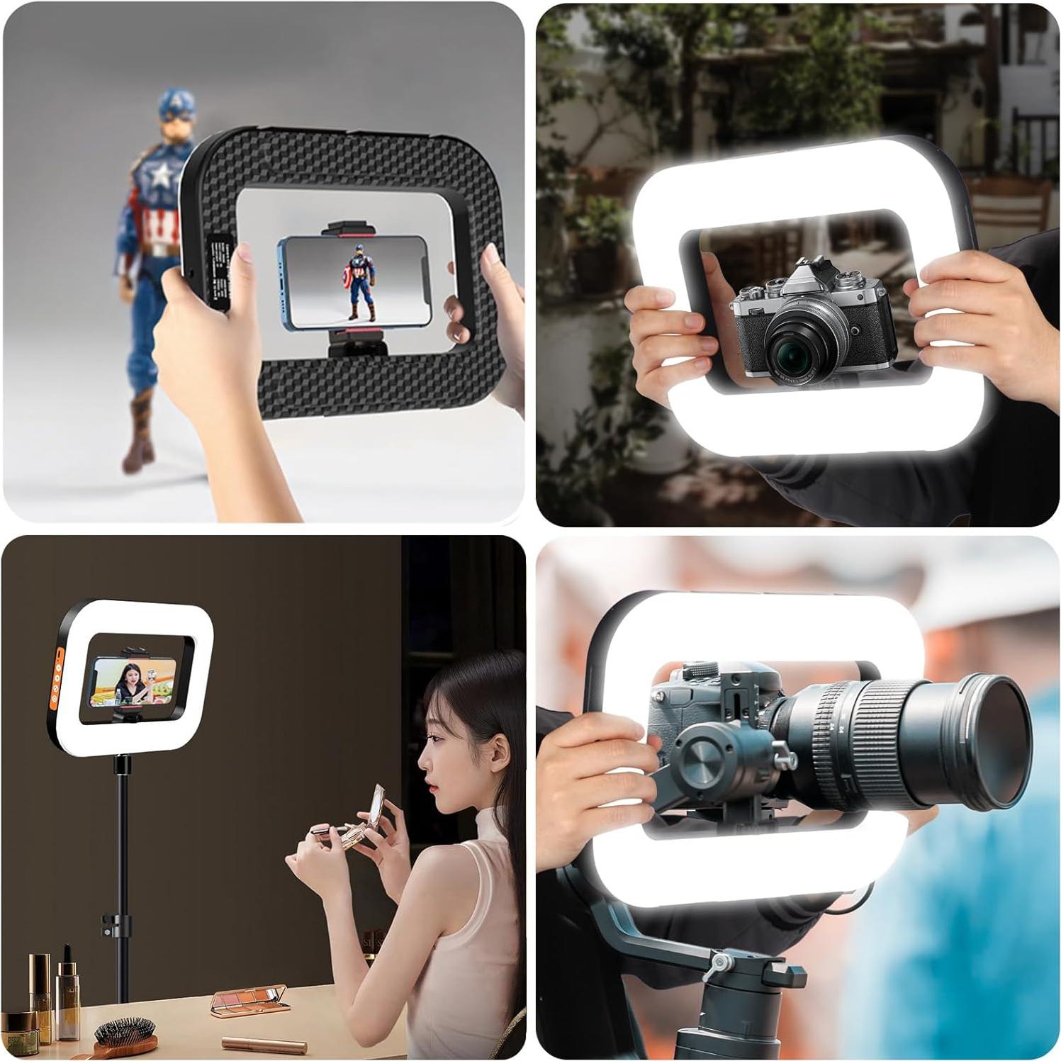 Anillo de Luz LED Portátil NANBEITONG con Batería 8000mAh