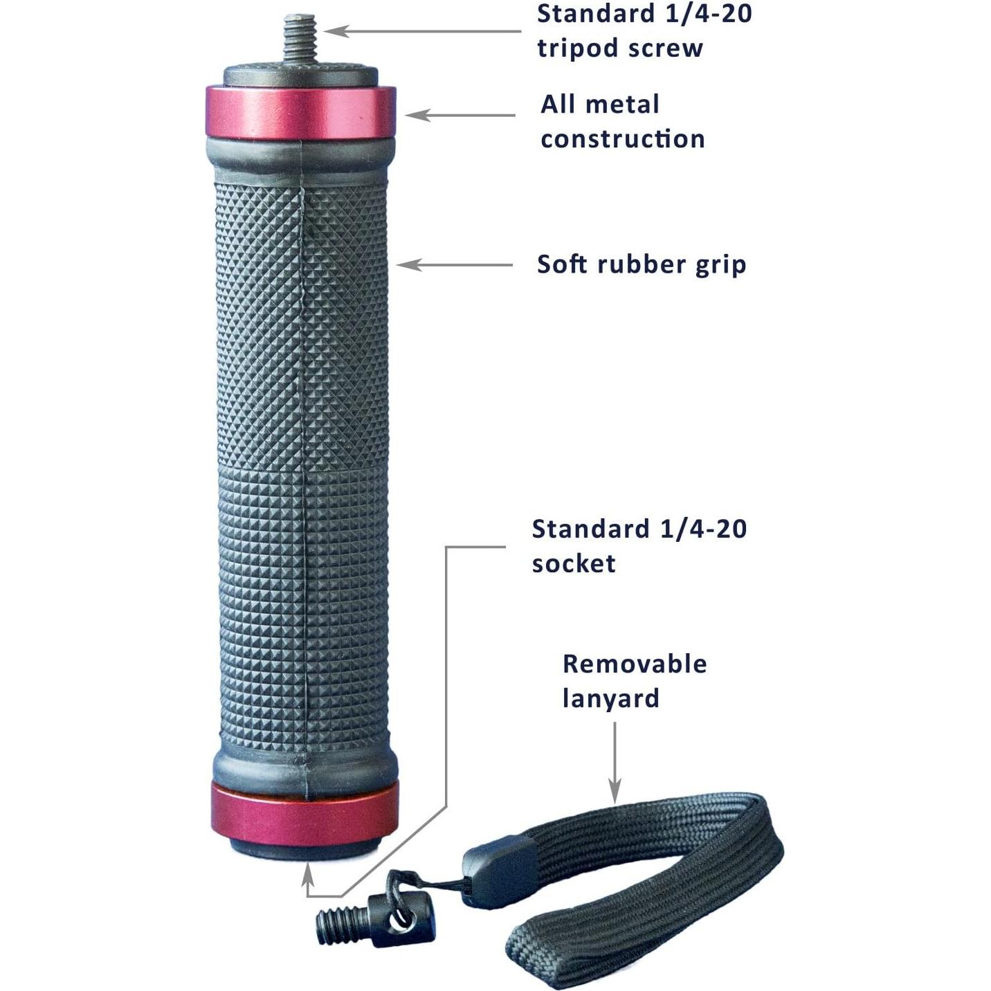 Soporte de trípode RetiCAM HG30 para smartphone - Aluminio rojo