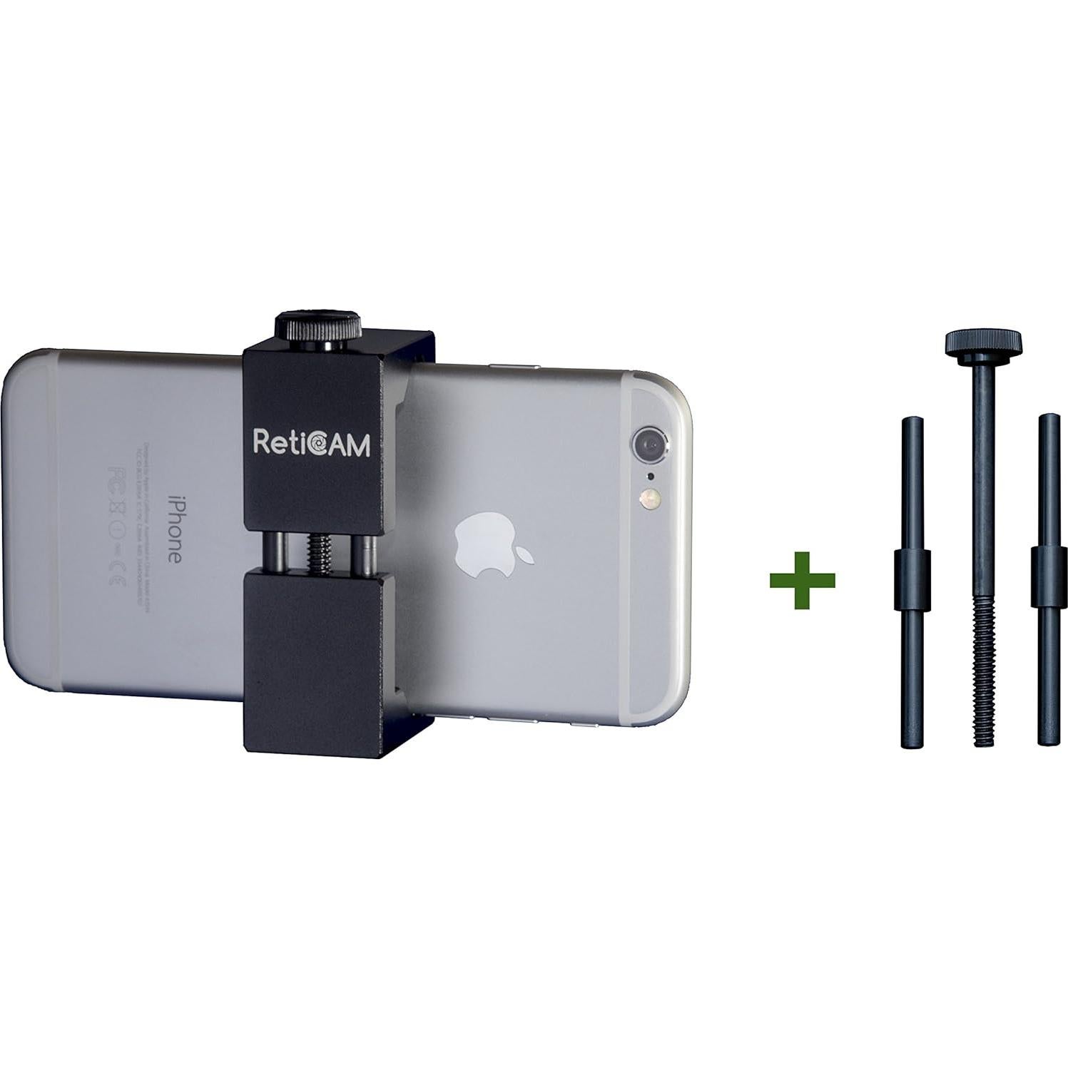 Soporte de trípode RetiCAM HG30 para smartphone - Aluminio rojo