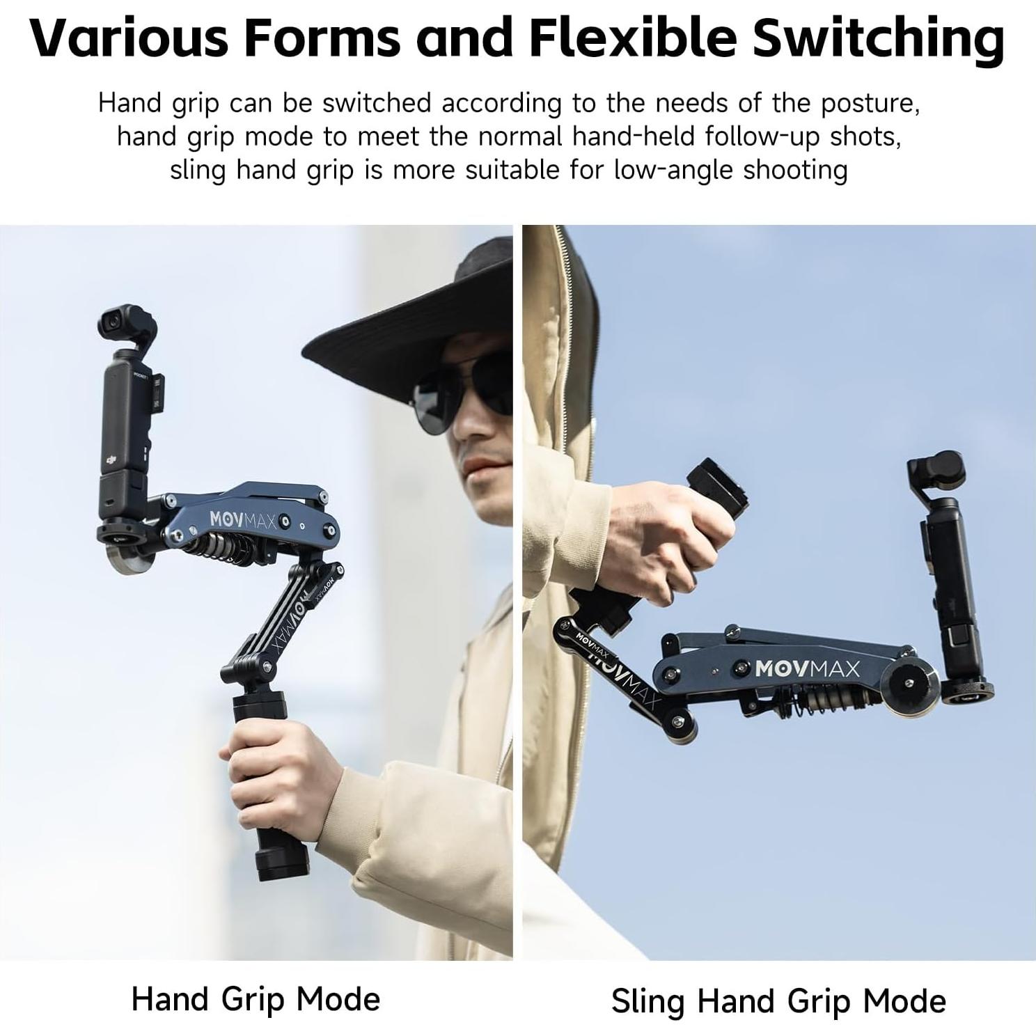 Brazo de Cuchilla MOVMAX para DJI Osmo Pocket 3/2 y GoPro