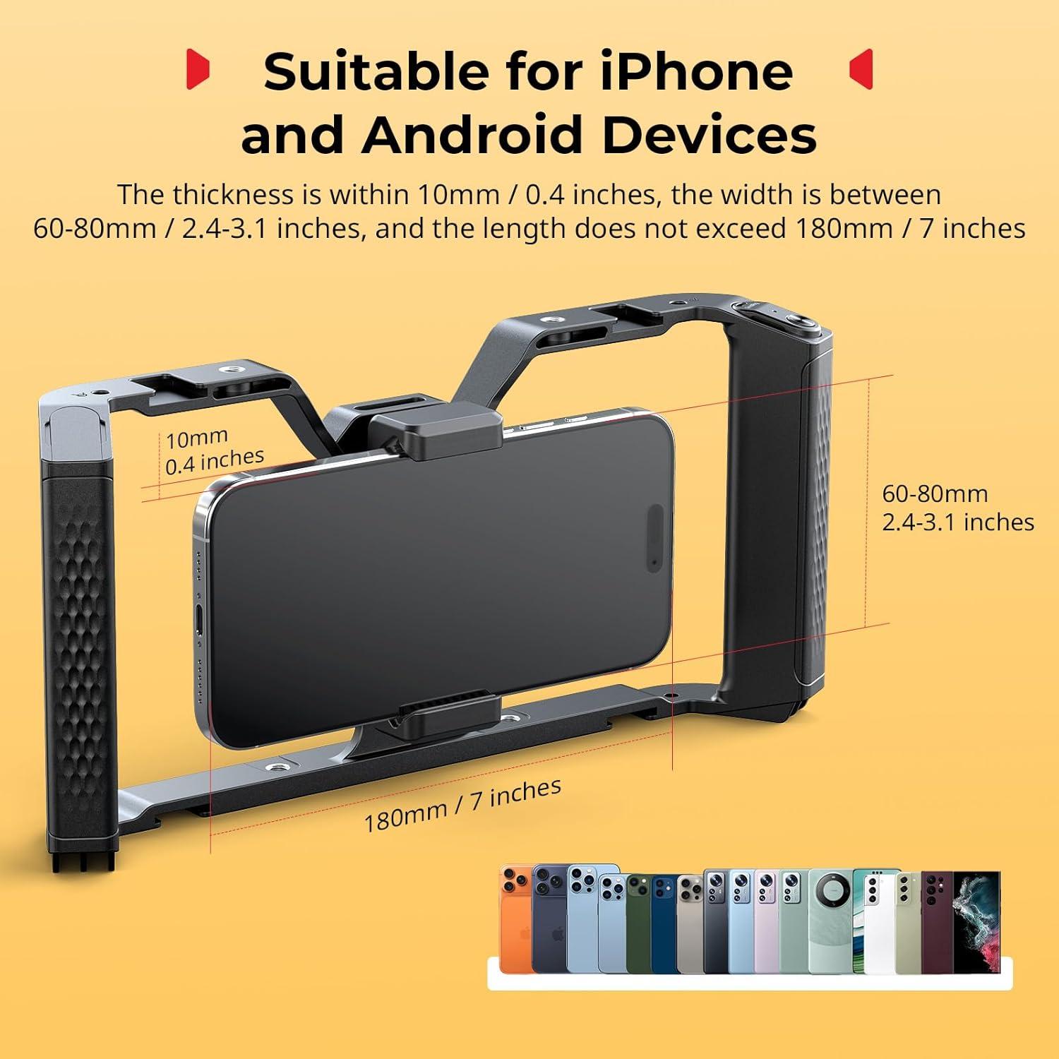 Control Inalámbrico SmallRig IG-02 para Smartphone con Doble Mango