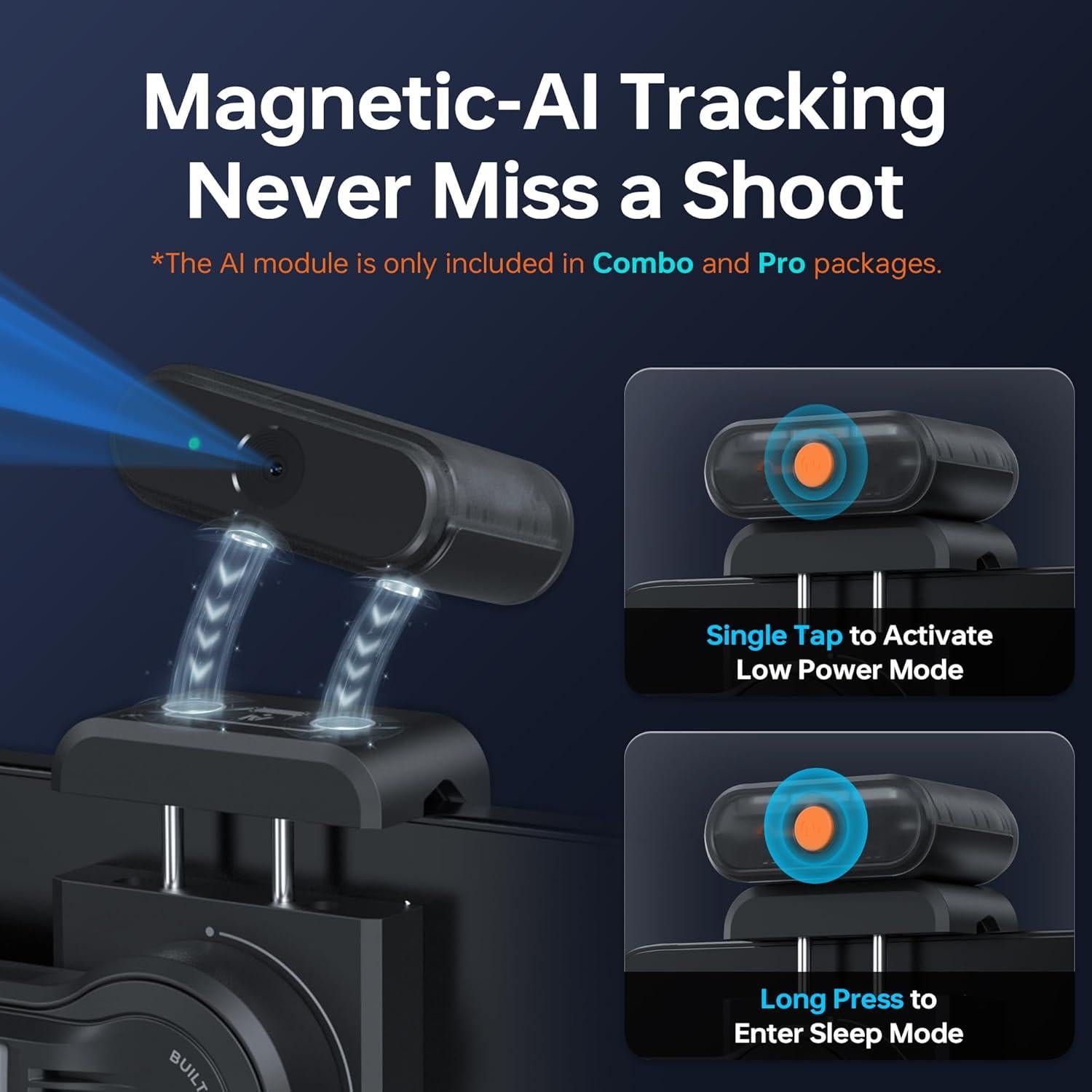 Estabilizador Gimbal ZHIYUN Smooth 5S AI Pro 3-ejes con Luz