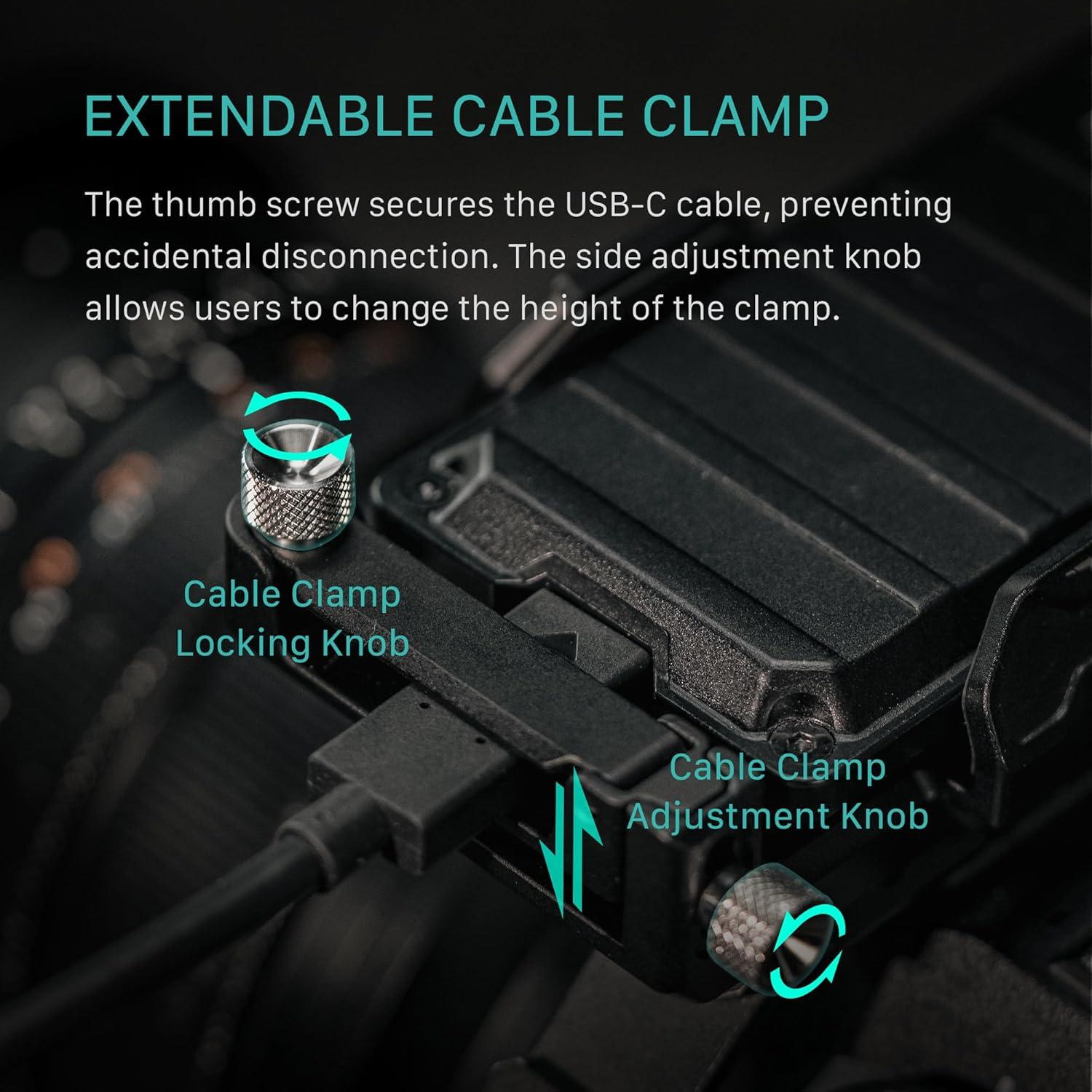 Soporte Universal para SSD Tilta V2 - Negro, 50-70 mm