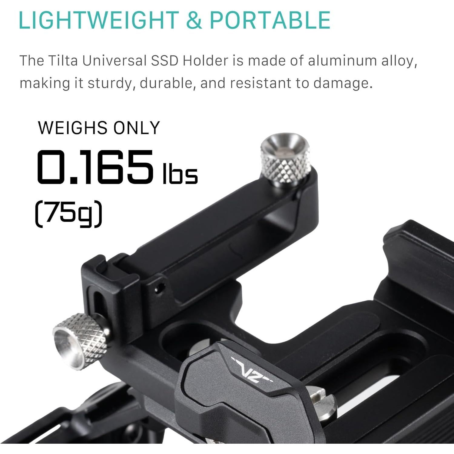 Soporte Universal para SSD Tilta V2 - Negro, 50-70 mm