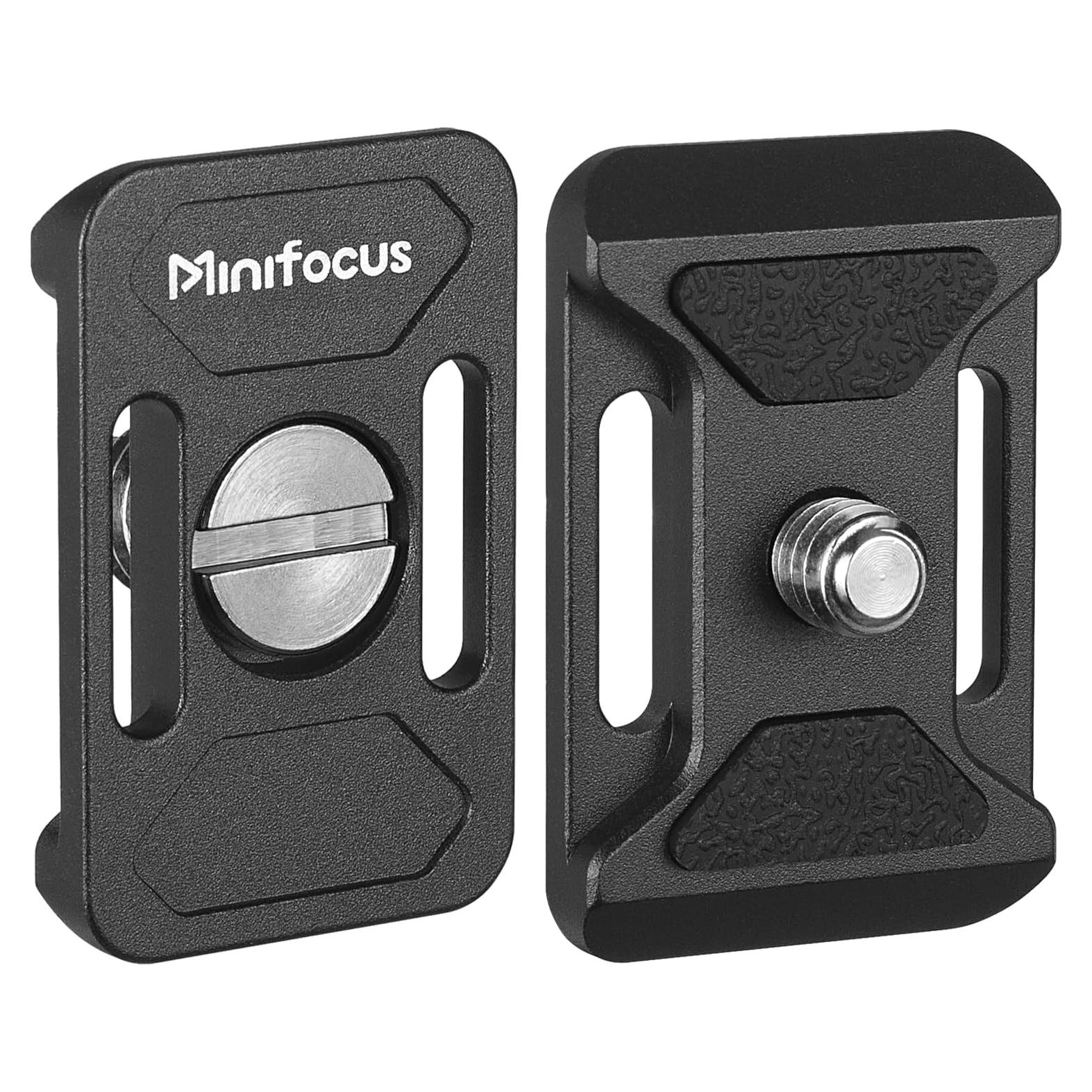 Placa de Liberación Rápida MINIFOCUS 2 Piezas 38mm Negro