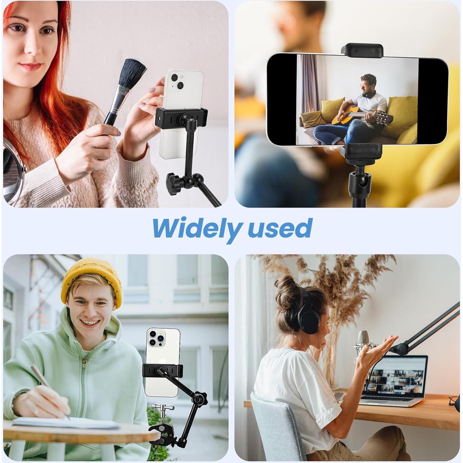 Kit Abrazadera Mágica 11" Small Rig con Clip para Teléfono