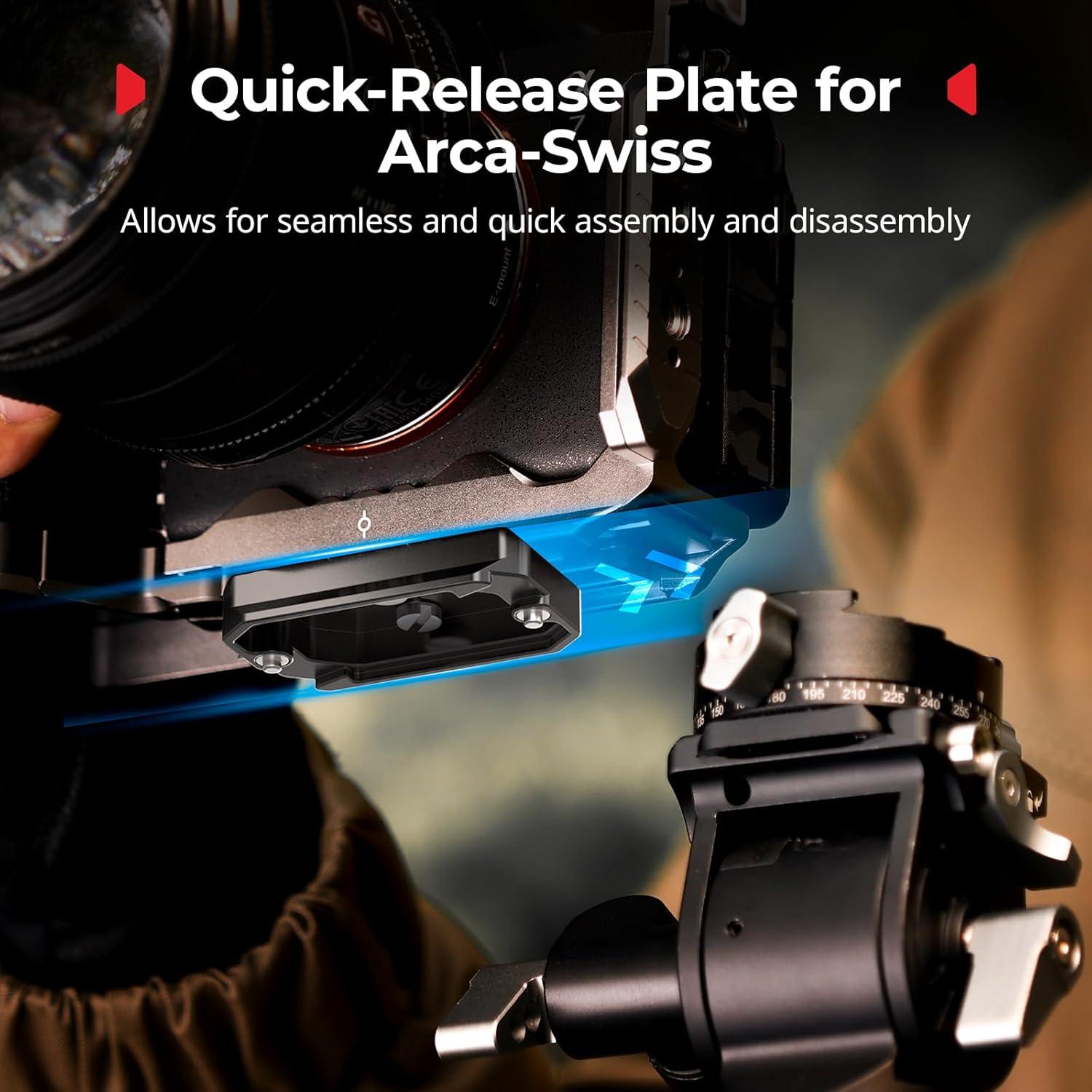 Kit de Placa de Montaje Universal SmallRig 5365 con Doble Varilla 15mm