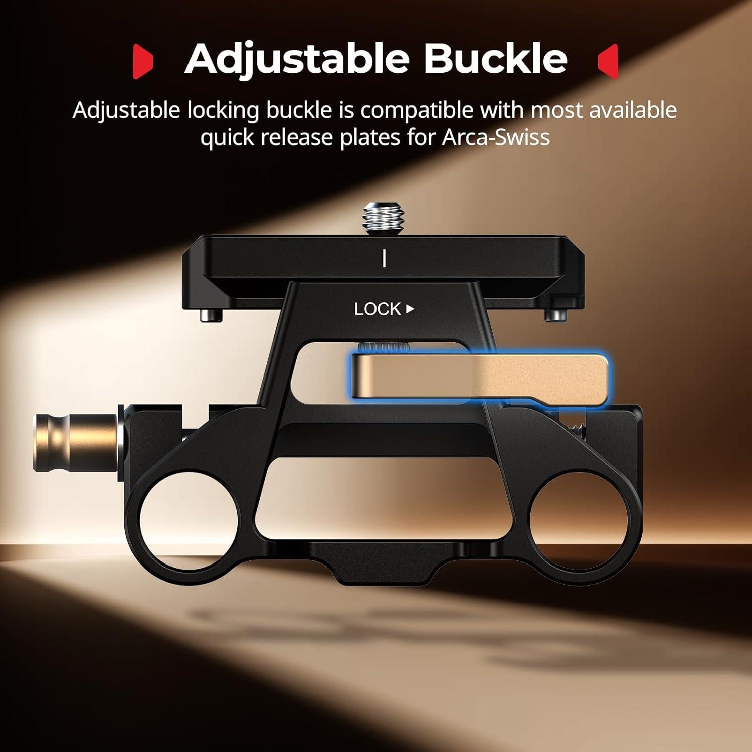 Kit de Placa de Montaje Universal SmallRig 5365 con Doble Varilla 15mm