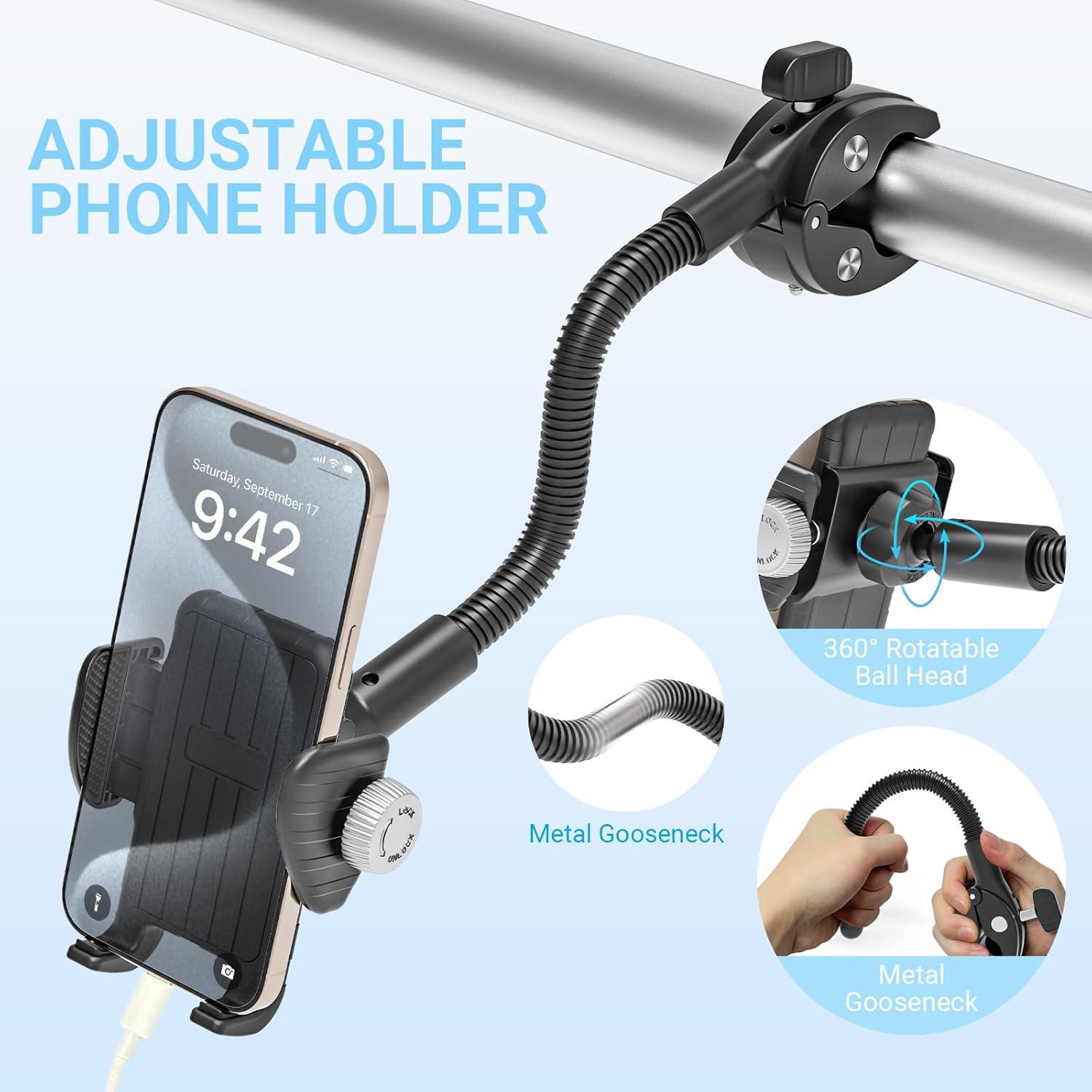 Soporte para Teléfono de Bicicleta INSSKY Ajustable 360°