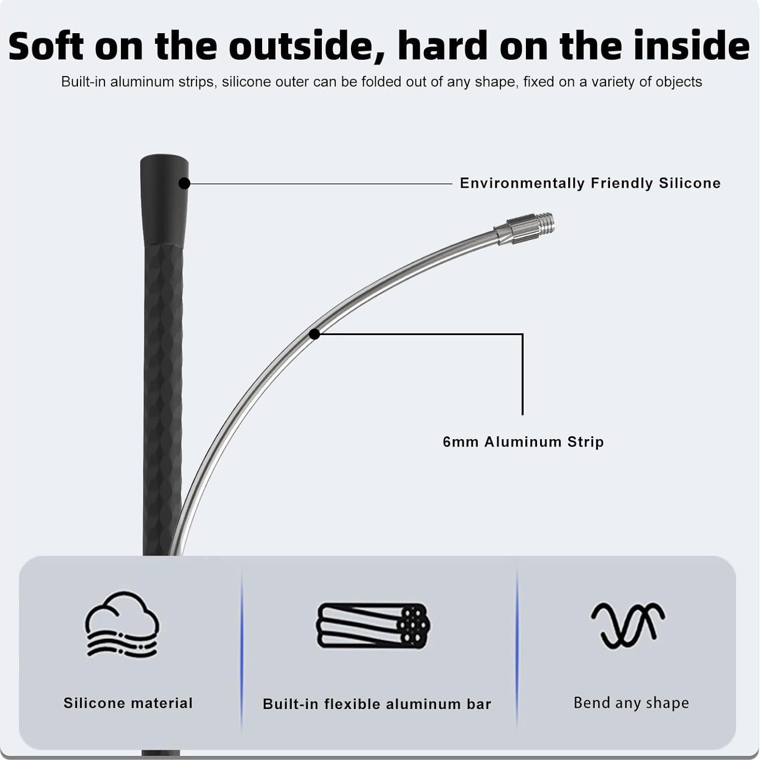 Soporte de Teléfono Flexible FPN FMT-35 60 cm para Móviles 4.7" a 7"