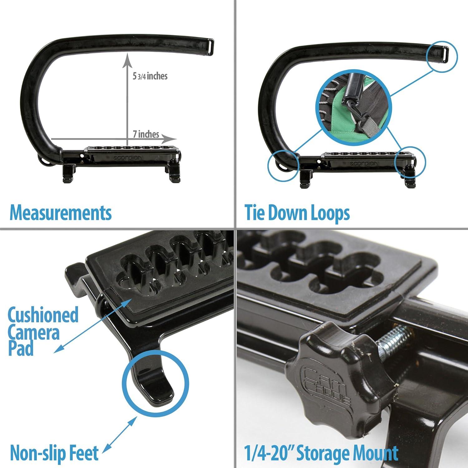 Estabilizador de Cámara Scorpion Cam Caddie - Universal para DSLR y GoPro