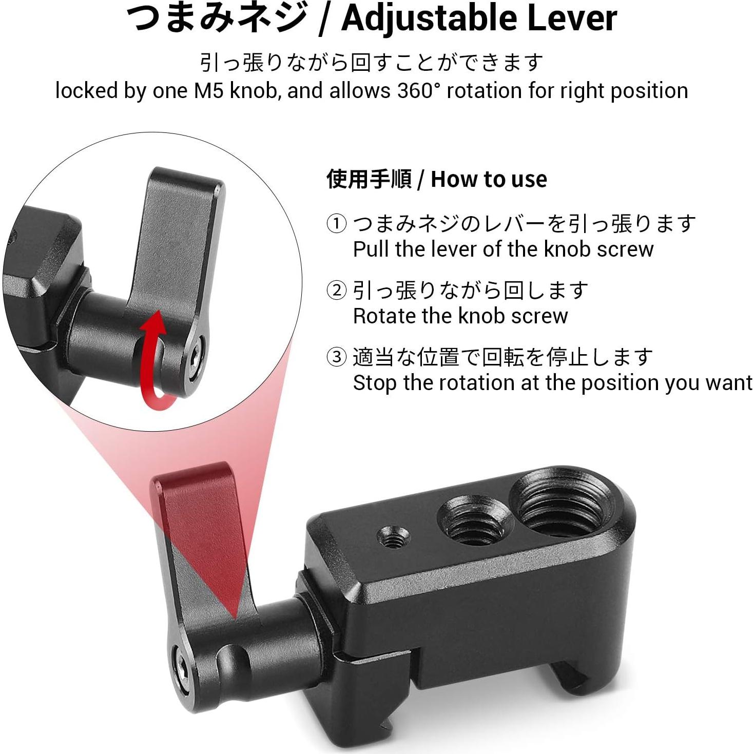 Abrazadera NATO PequeñoRig 1973 Liberación Rápida 1/4" 3/8"
