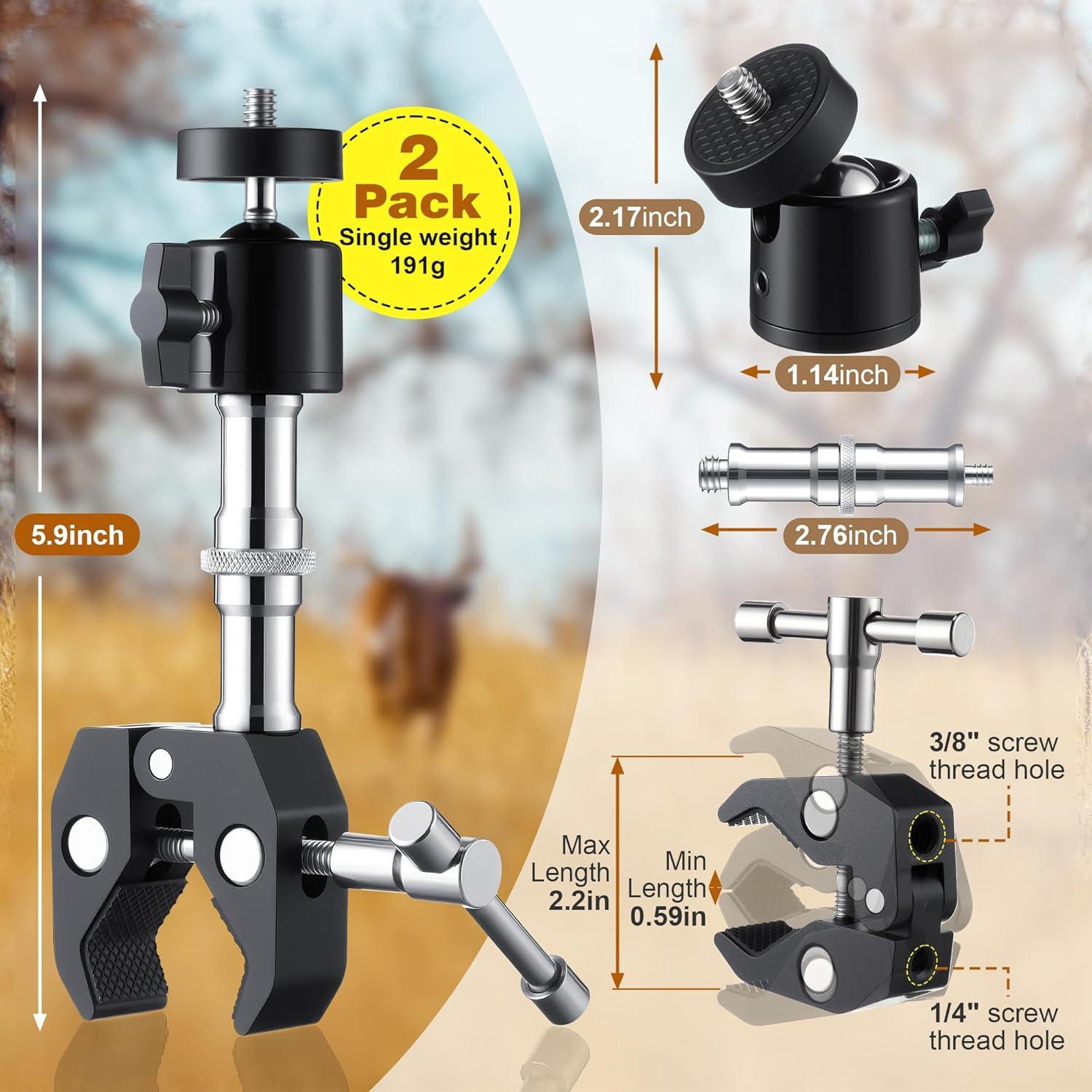 Soportes de cámara de sendero T HappyAlley 2 Piezas 15 cm