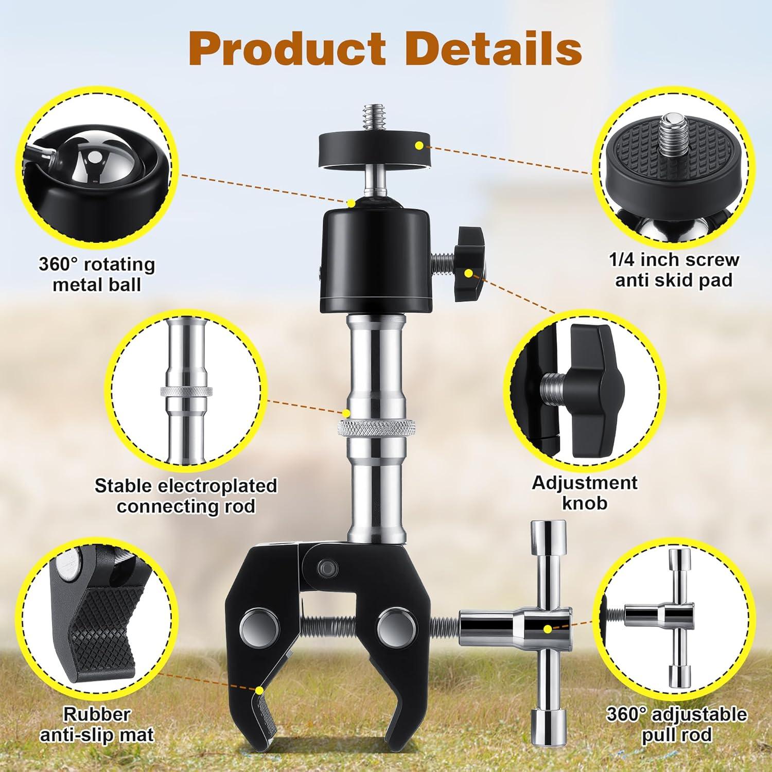 Soportes de cámara de sendero T HappyAlley 2 Piezas 15 cm