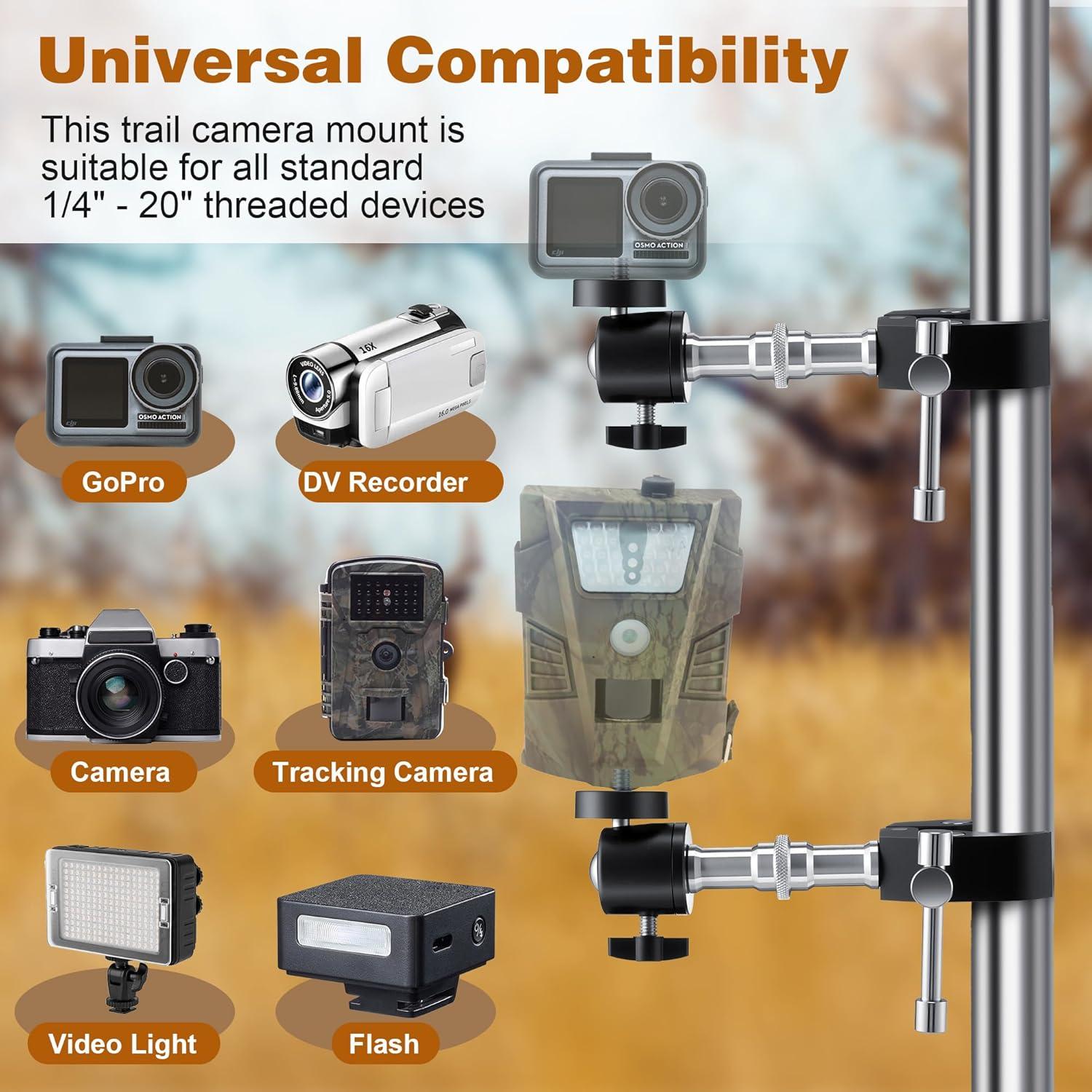 Soportes de cámara de sendero T HappyAlley 2 Piezas 15 cm