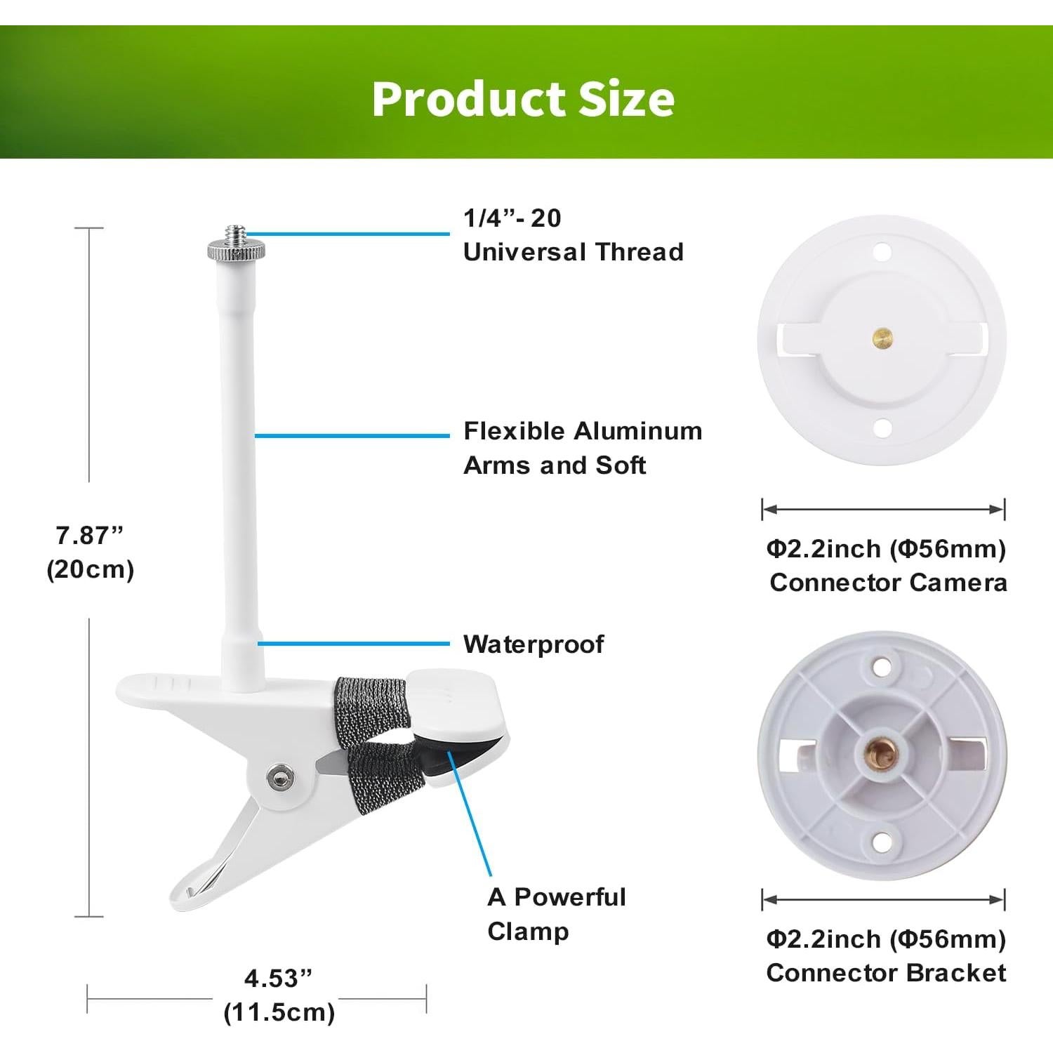 Soporte Flexible para Cámara TP-Link Tapo C200/C210/C220 - Sin Herramientas