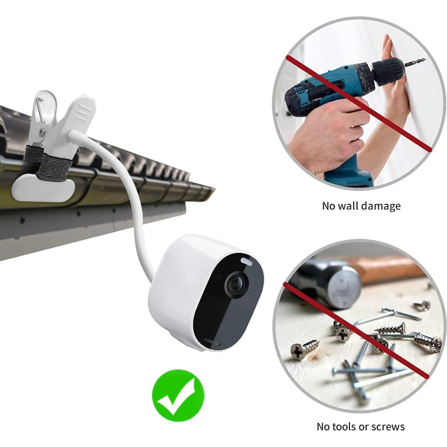 Soporte Flexible para Cámara TP-Link Tapo C200/C210/C220 - Sin Herramientas