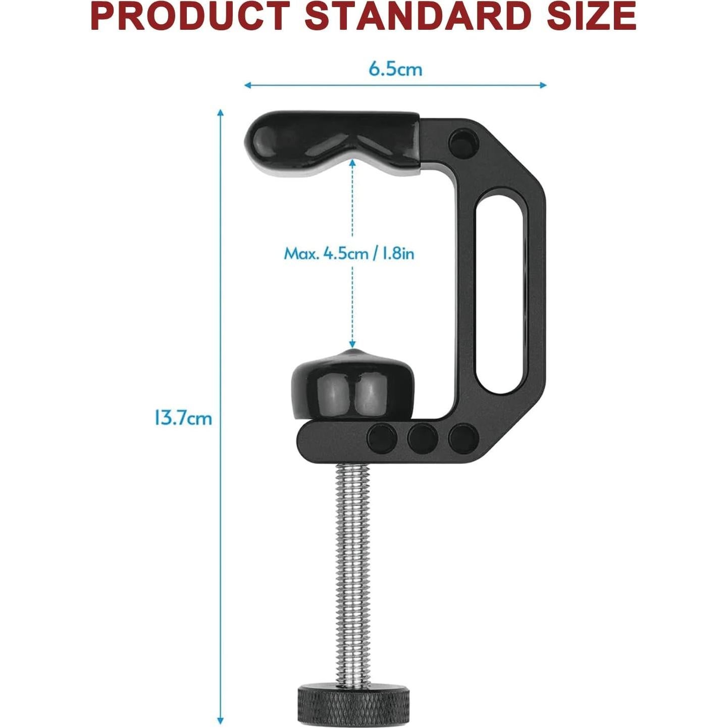 Montura de cámara tipo C Lanxire L0007 - Apertura 4.5cm, 2kg