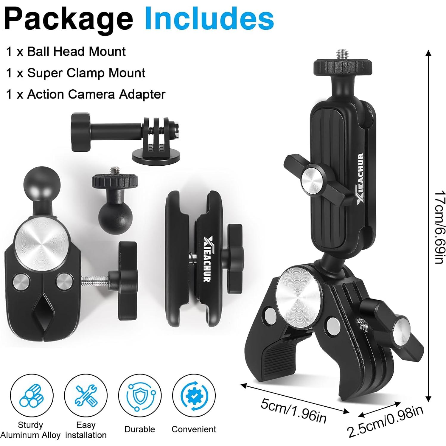 Soporte de Cámara Super Clamp xieachur con Brazo Ajustable