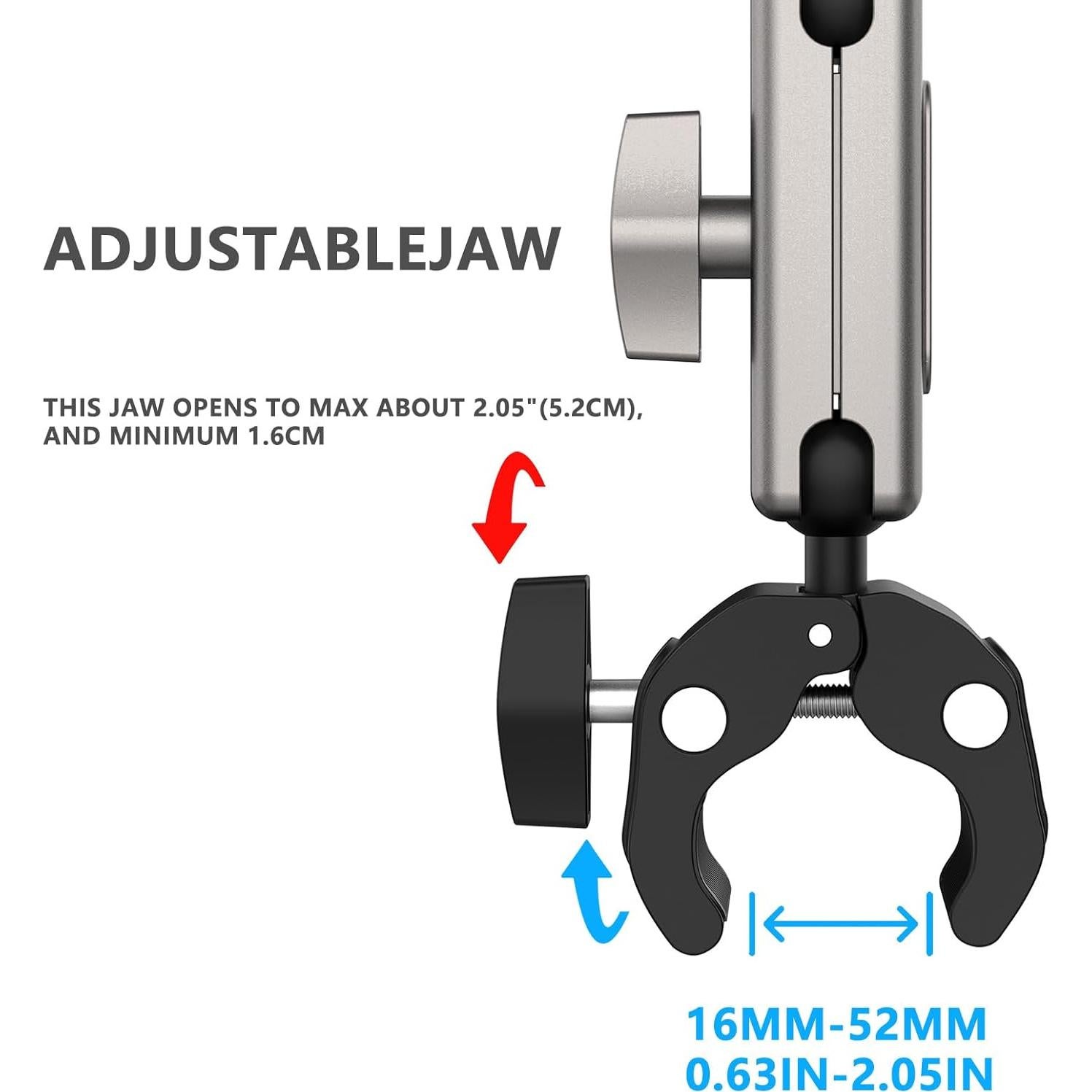 Soporte de cámara para motocicleta TLEVZKM A600 360° ajustable