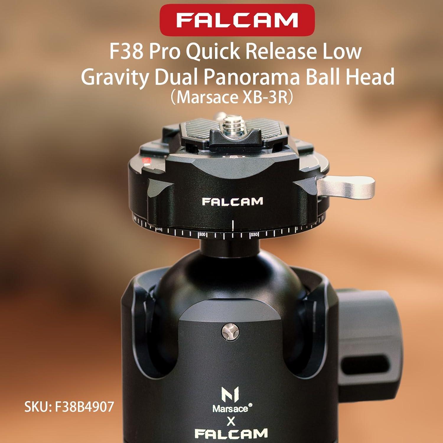 Cabezal de Trípode Falcam F38 Pro XB-3R, Doble Panorama 0.74 kg