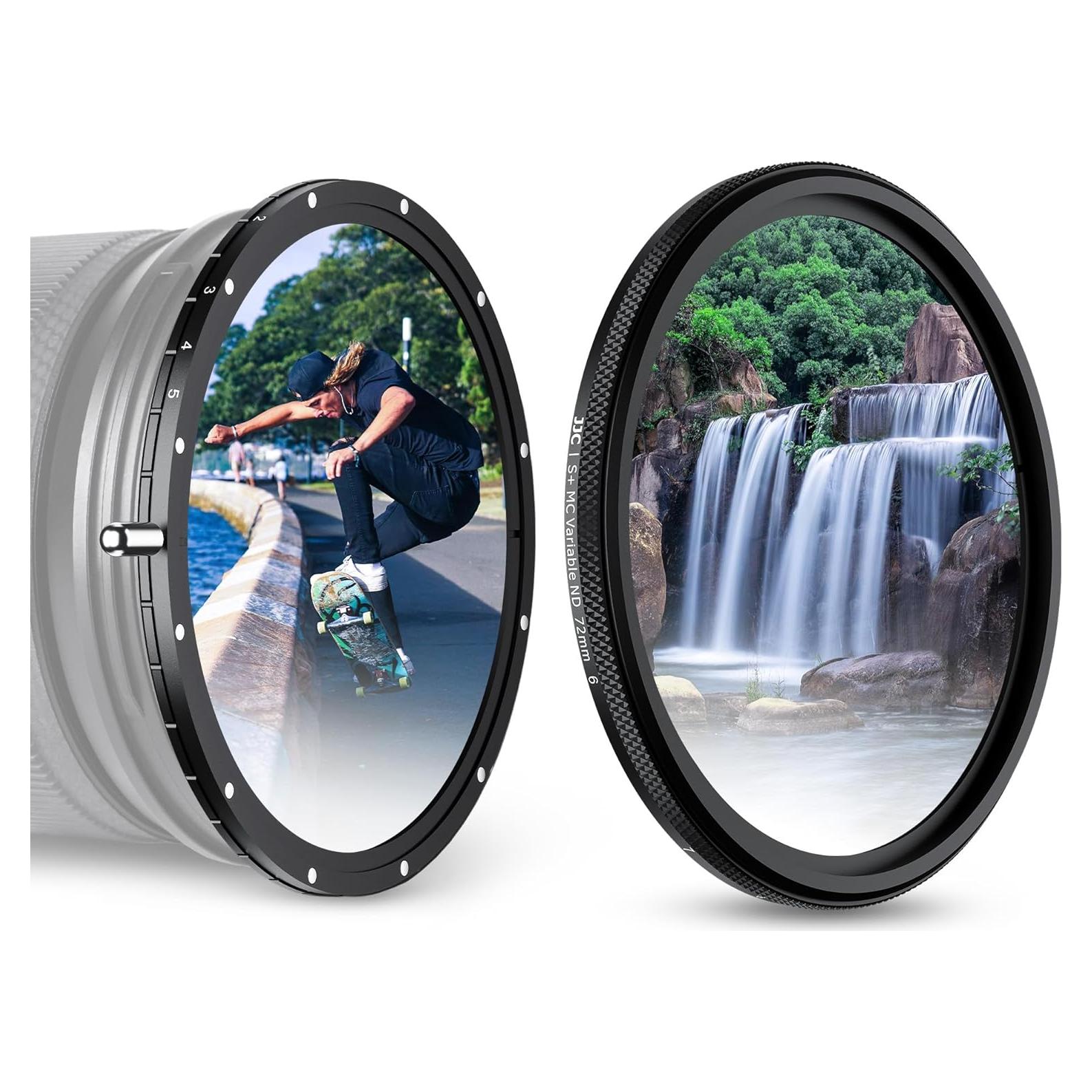 Filtro ND Variable JJC True Color 55mm ND2.5-1000 Sin Cambio de Color