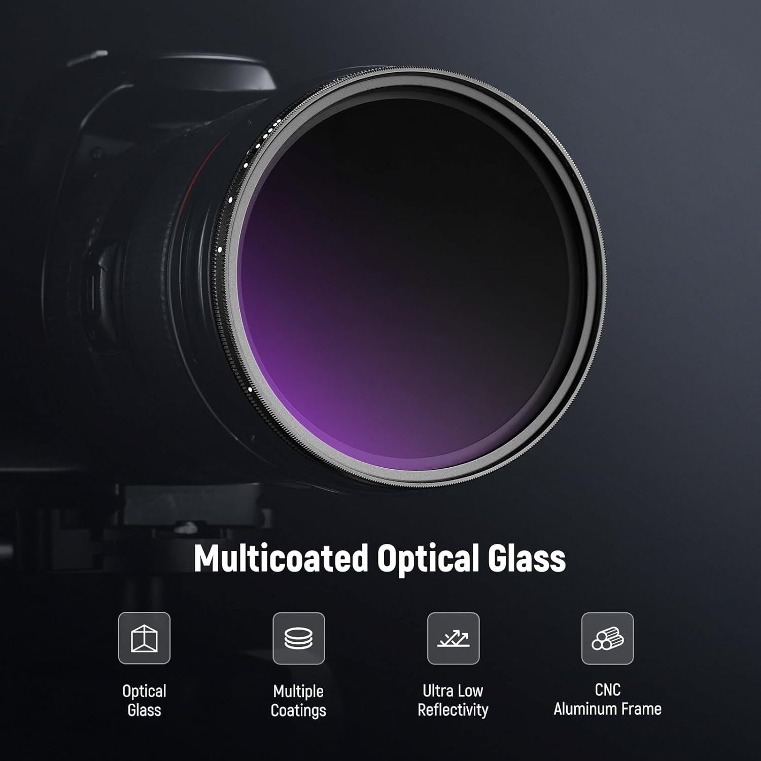 Filtro ND Variable NEEWER 77mm ND8-2000 para Cámaras DSLR