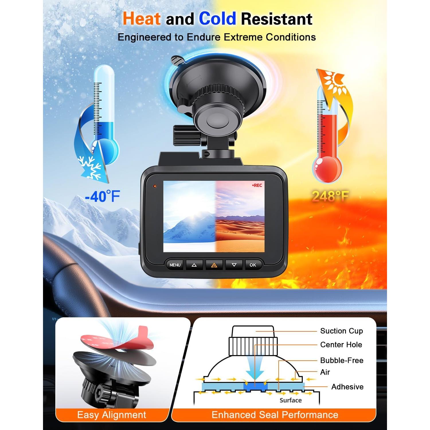 Almohadillas Adhesivas Doble Cara 3M pop-tech para Dash Cam - 4 Piezas