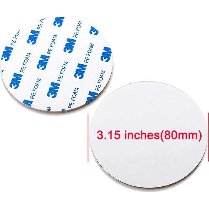 Disco Adhesivo Plástico Grueso 80mm BOPai - 2 Piezas