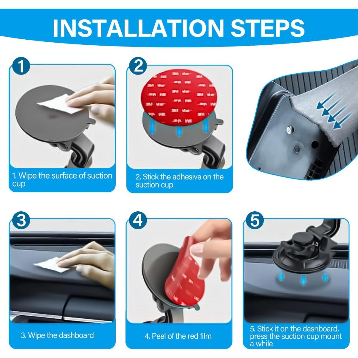 Almohadillas Adhesivas 3M VHB Doble Cara 8Pcs 7.2x3.6cm