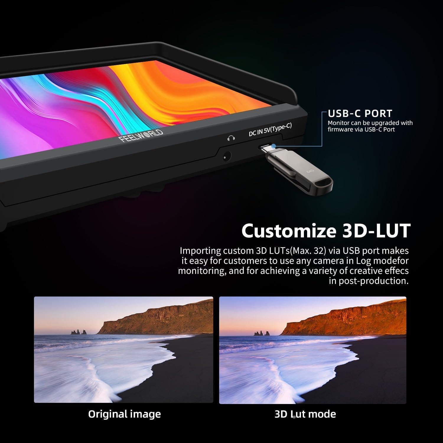 Monitor de Campo FEELWORLD FW568 V3 6" Full HD 1920x1080