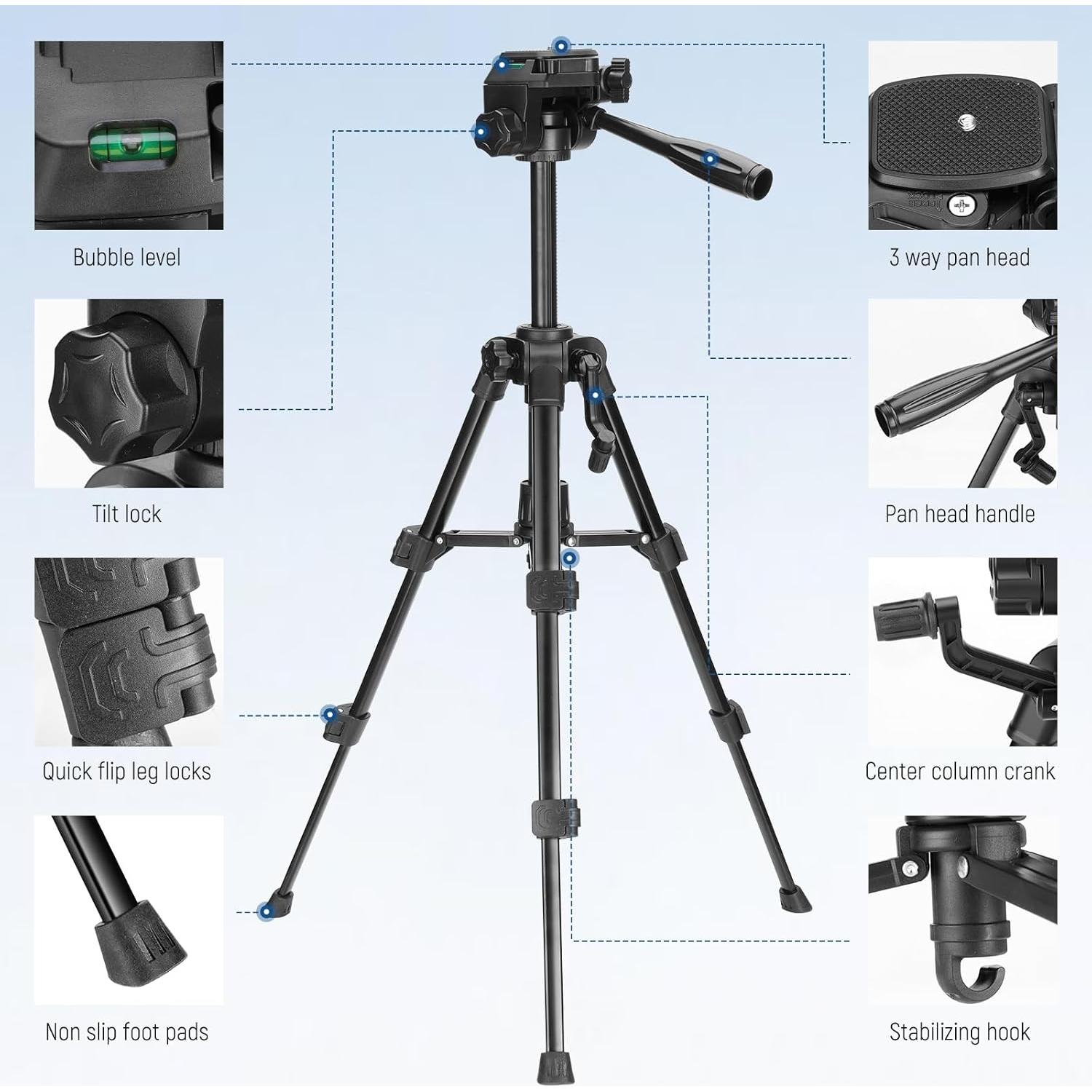 Trípode Mini de Escritorio NEEWER TP52 para Cámara y Smartphone