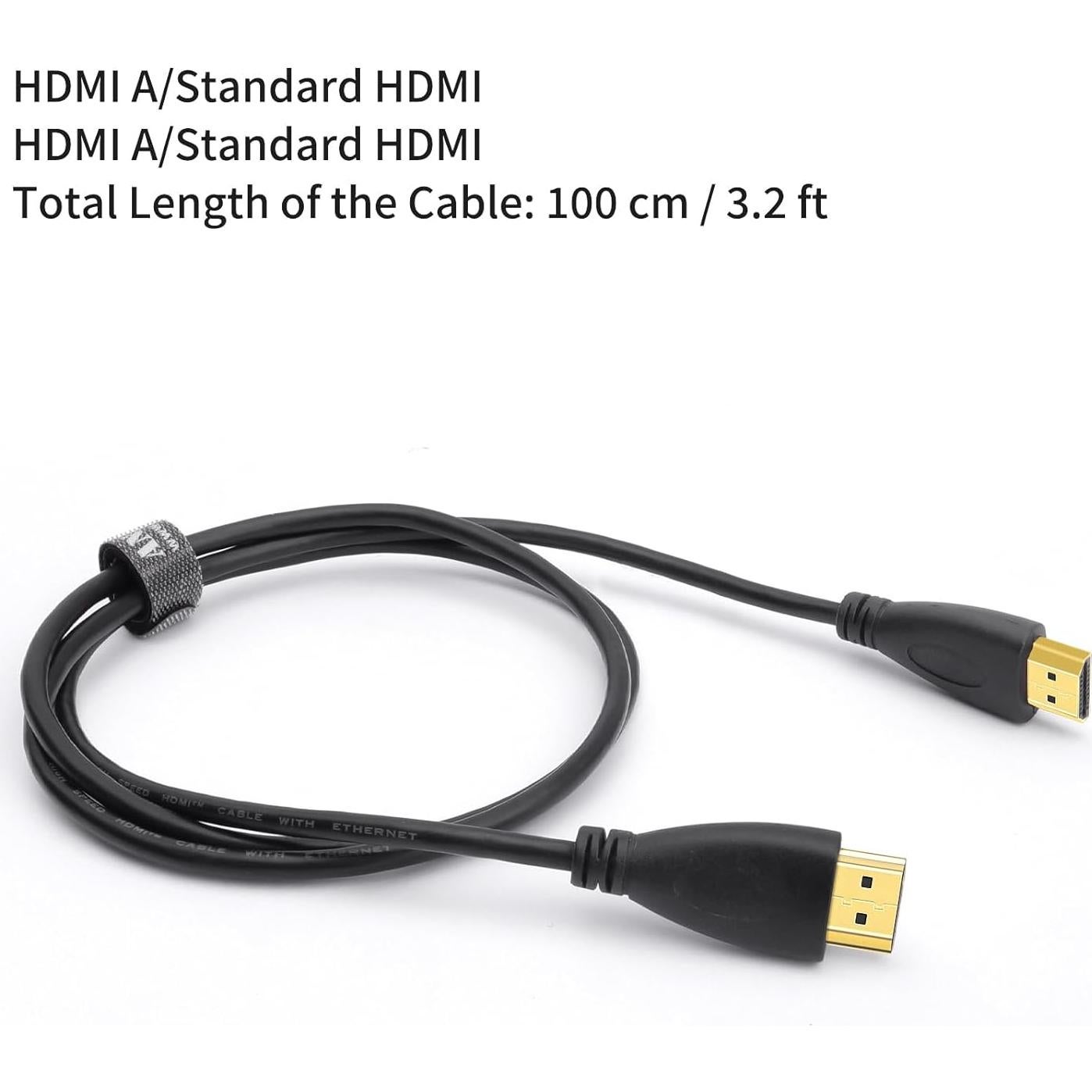 Cable HDMI estándar ANDYCINE 1 metro 4K 3D para cámaras