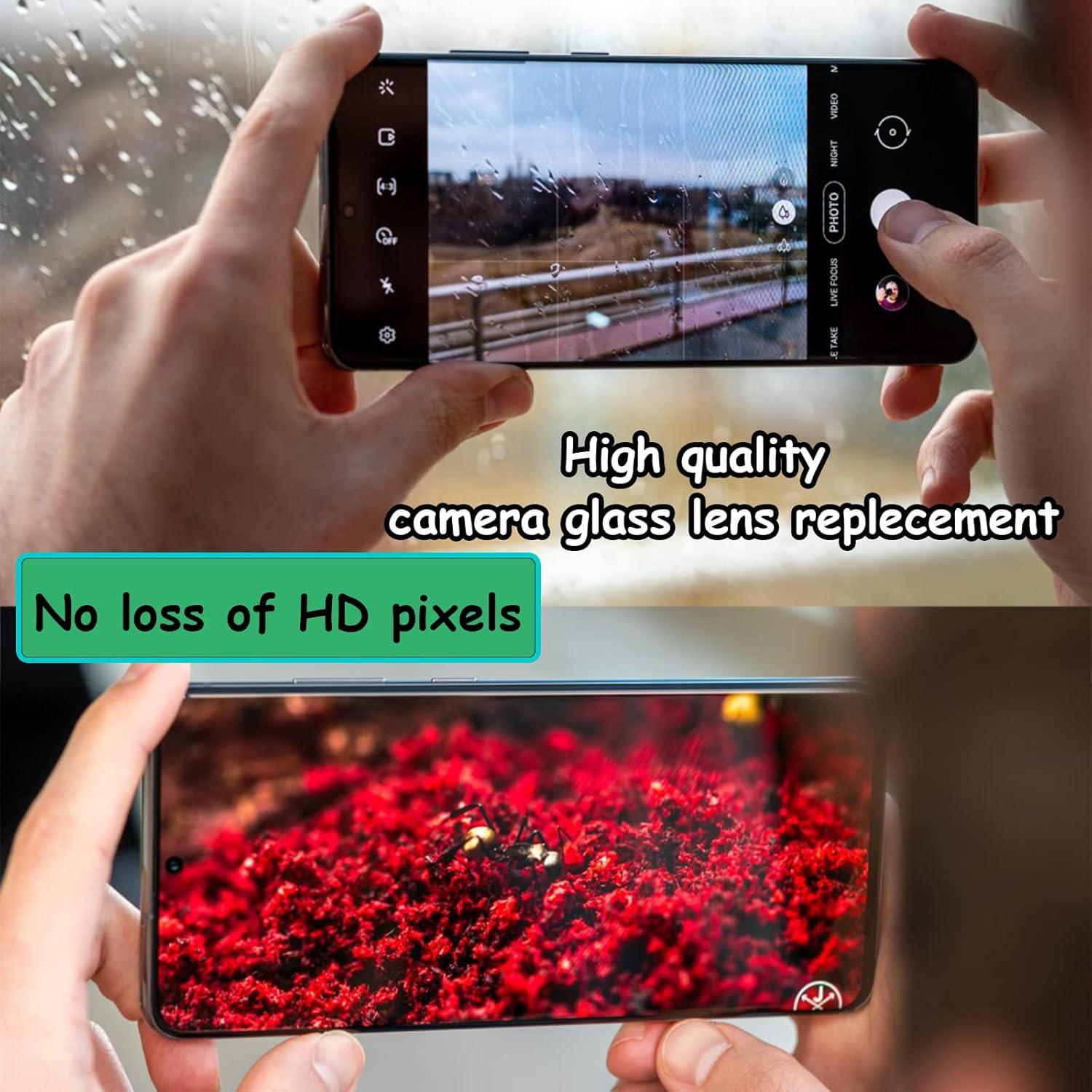 Reemplazo Cristal Lente Cámara Samsung Galaxy S20 Ultra - 2 Pcs