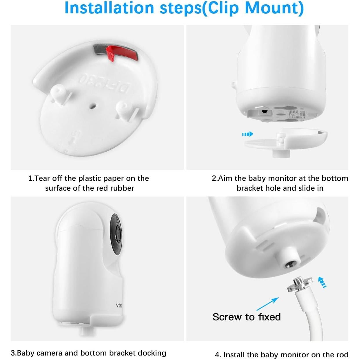 Soporte de Abrazadera HOLACA para Monitor de Bebé VTech HQ Max