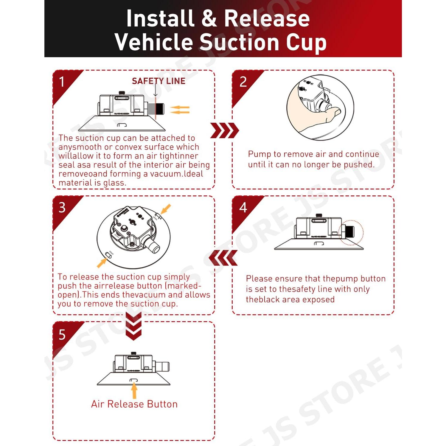 Soporte de Cámara IFOOTAGE VS-118 con Ventosa 20kg