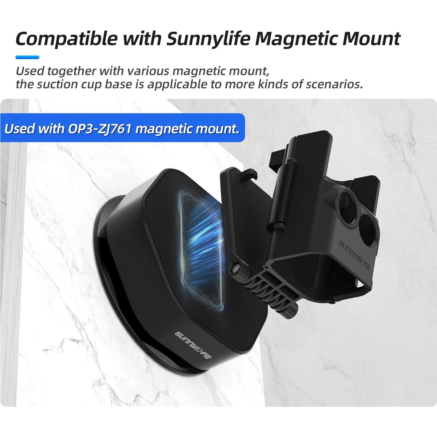 Base de Adaptador Magnético Shaluoman para Cámaras de Acción