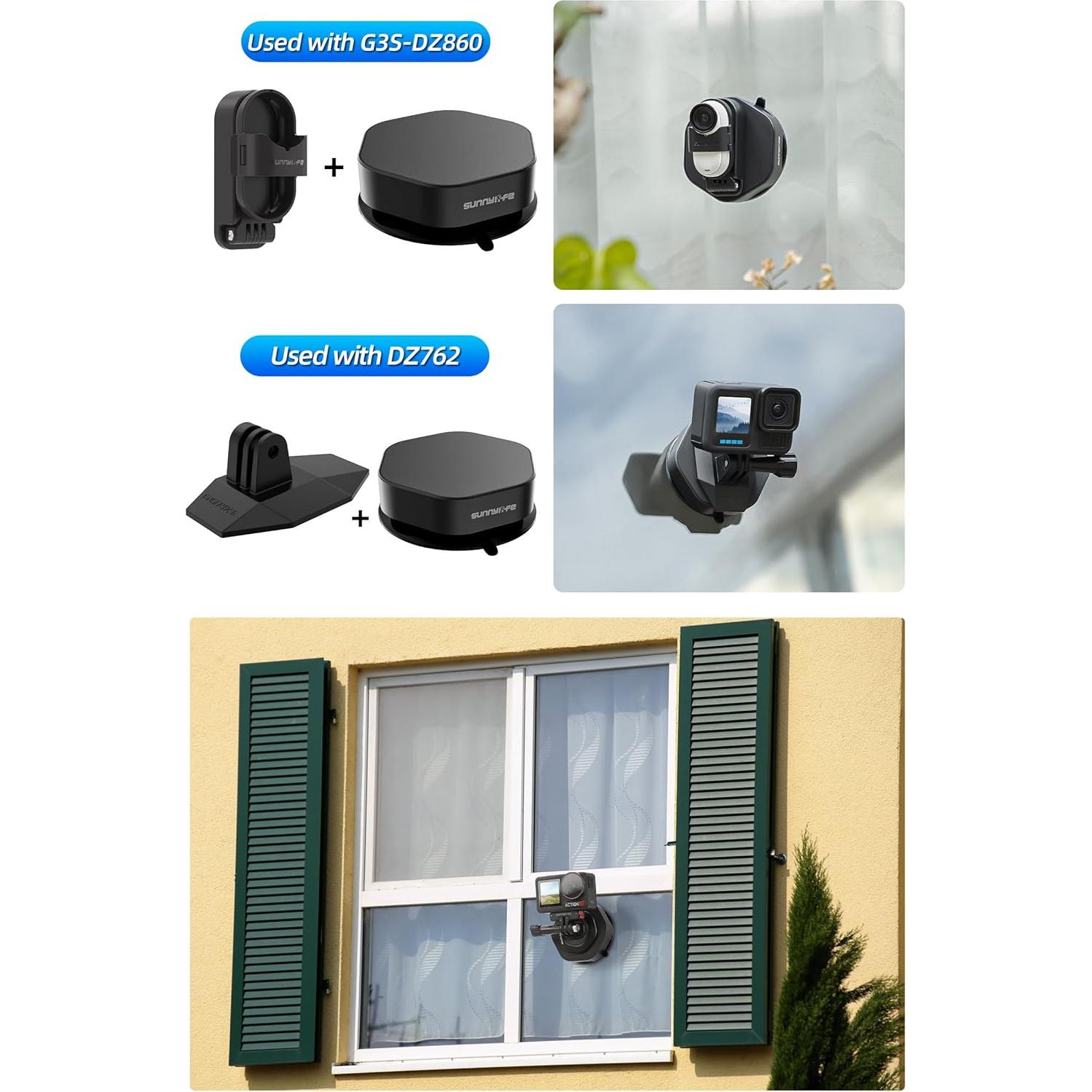 Base de Adaptador Magnético Shaluoman para Cámaras de Acción