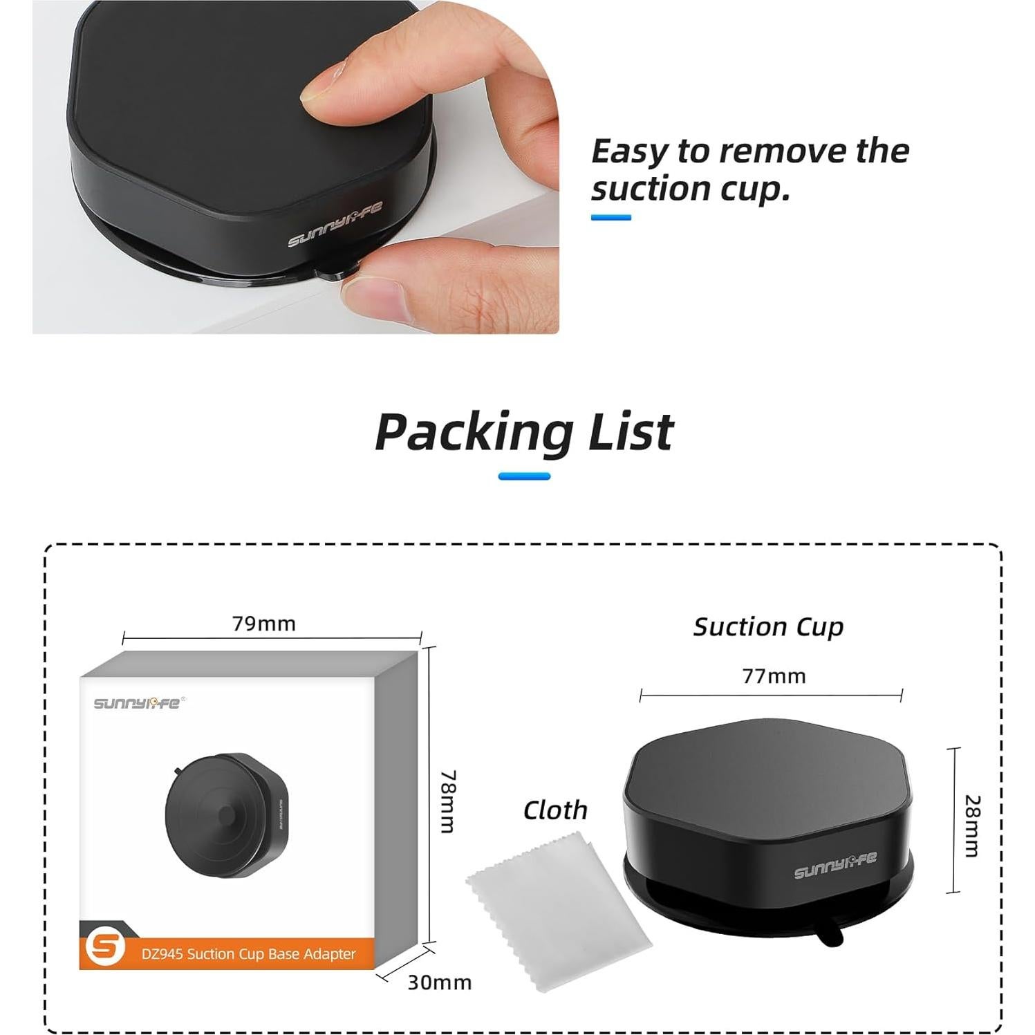 Base de Adaptador Magnético Shaluoman para Cámaras de Acción